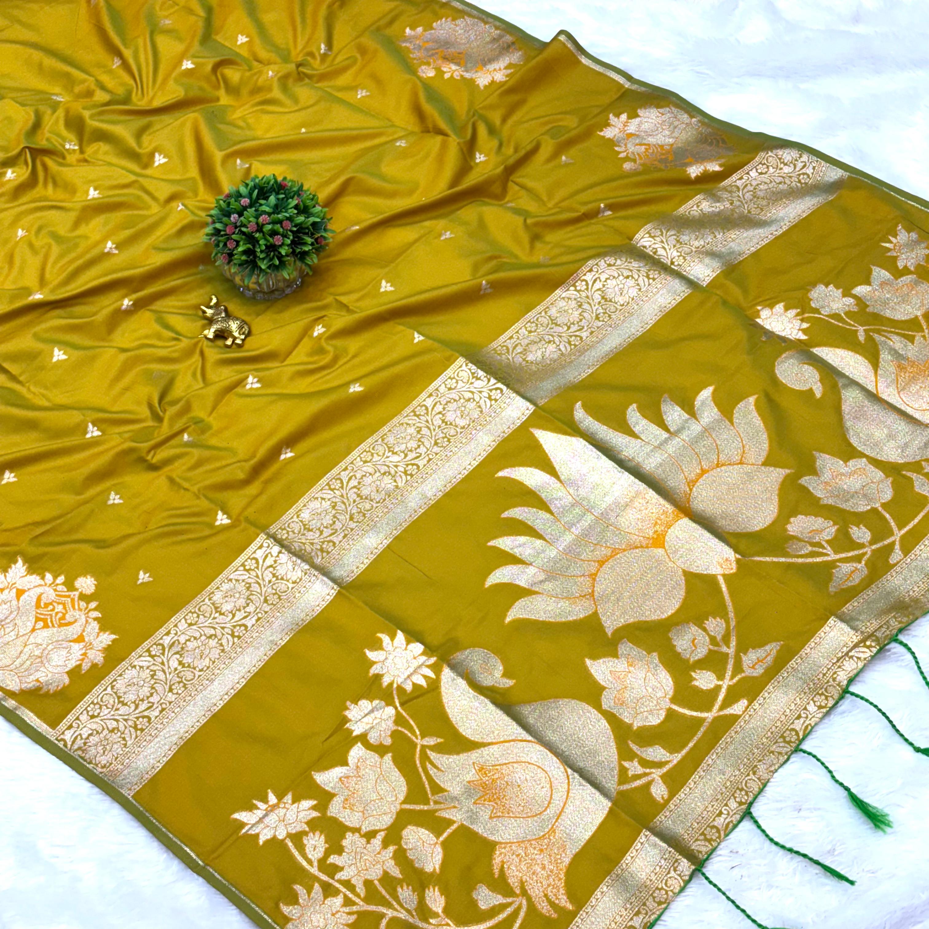 Rajalaxmi Soft Silk Saree-YELLOW