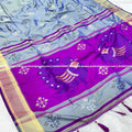 Patola Paithani Saree_Gray