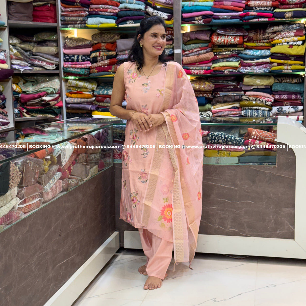 Vertical fabric 3 pices set_Pink