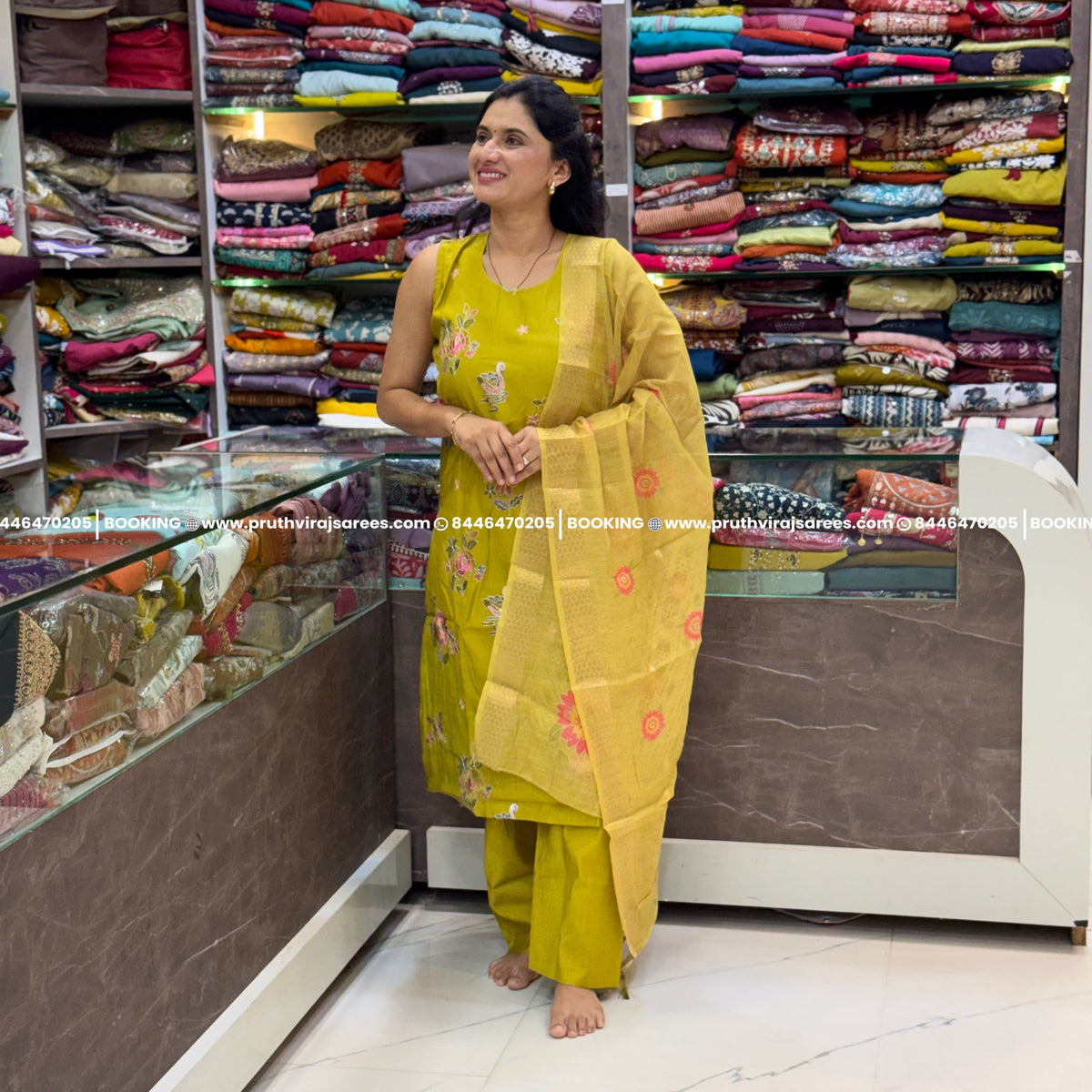 Vertical fabric 3 pices set_Lemon yellow