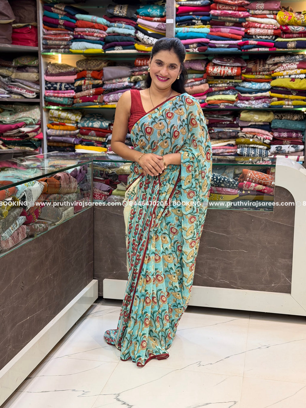 Georgette Full Printed Daily Wear Saree