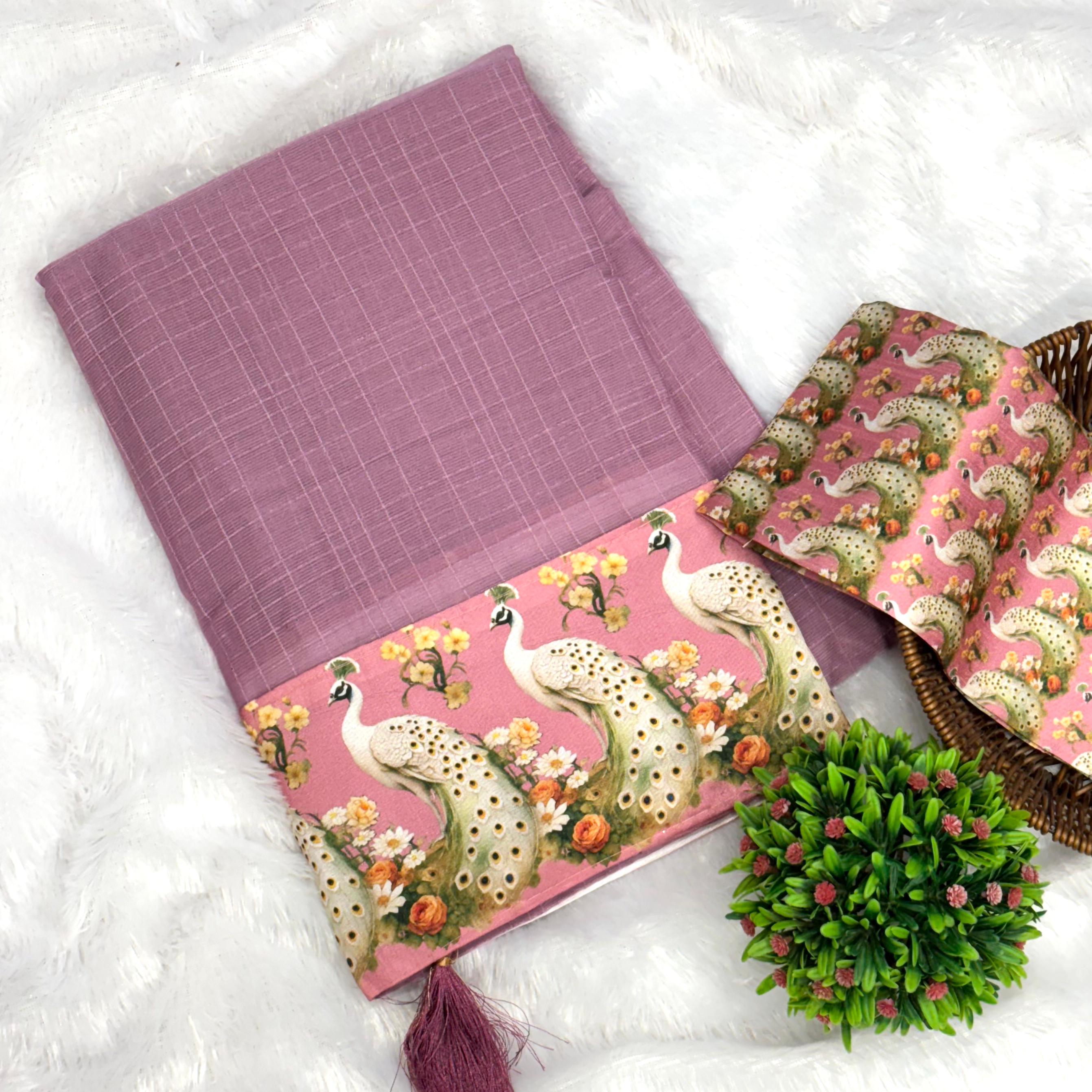 Mayuri Marble Chiffon Saree_Pink