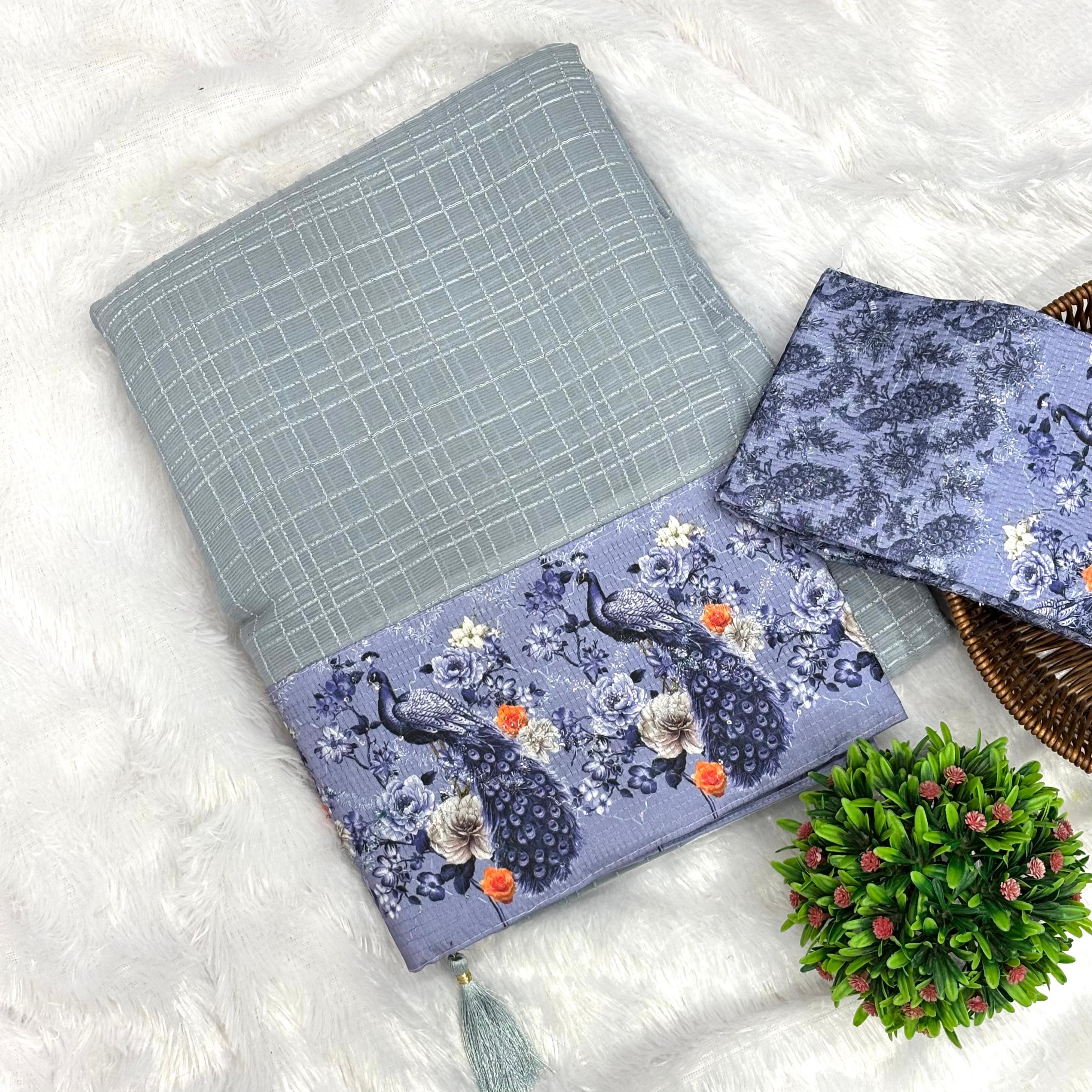 Mayuri Marble Chiffon Saree_gray