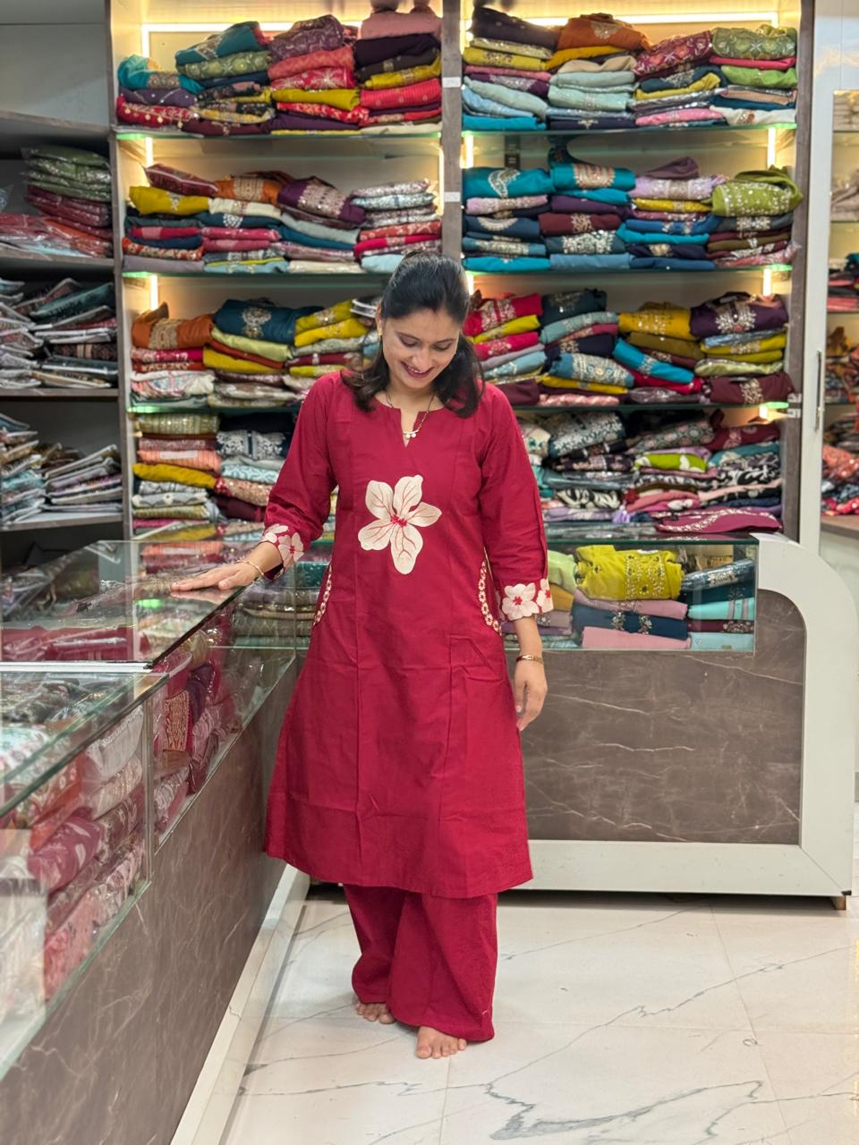 Soft Cottone A line cord set- Pink