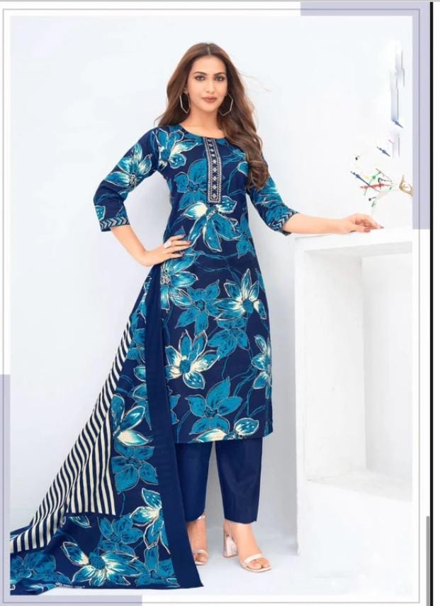 Matrushri (Deeptex)- Navy  blue