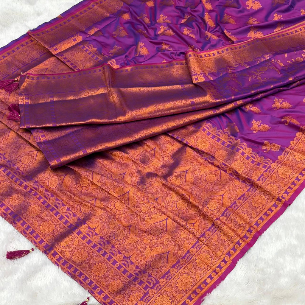 Lagnasarai Special Saree - Purple