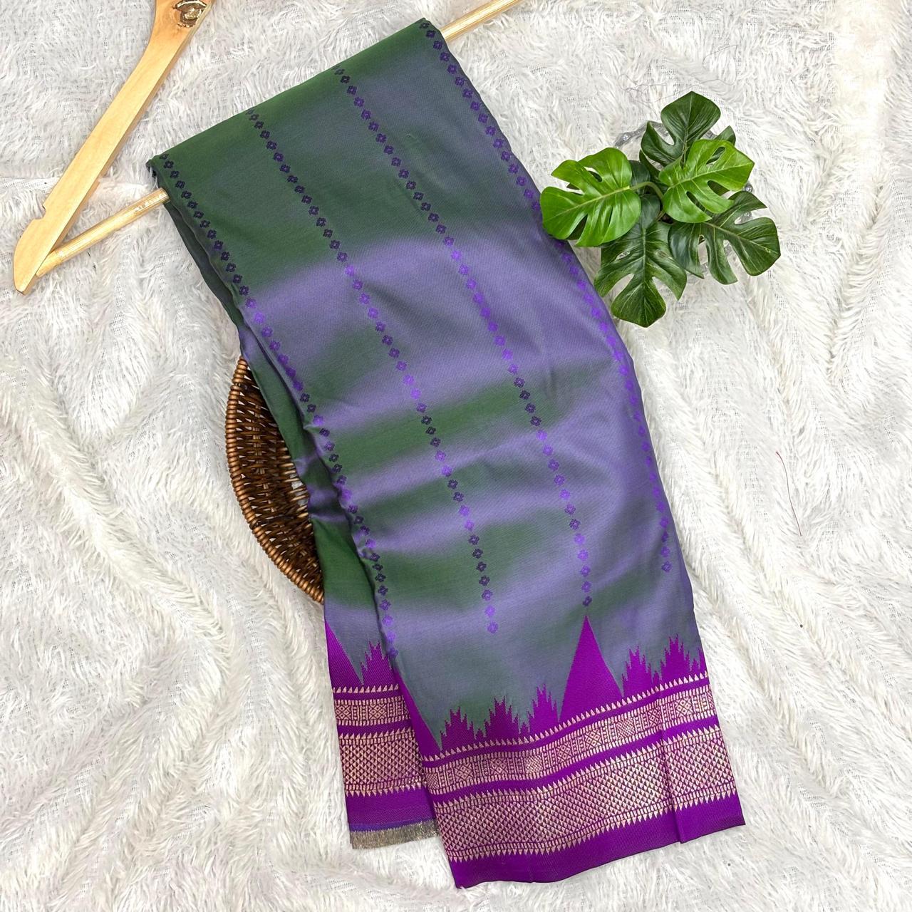 Irakal Silk Saree : Purple