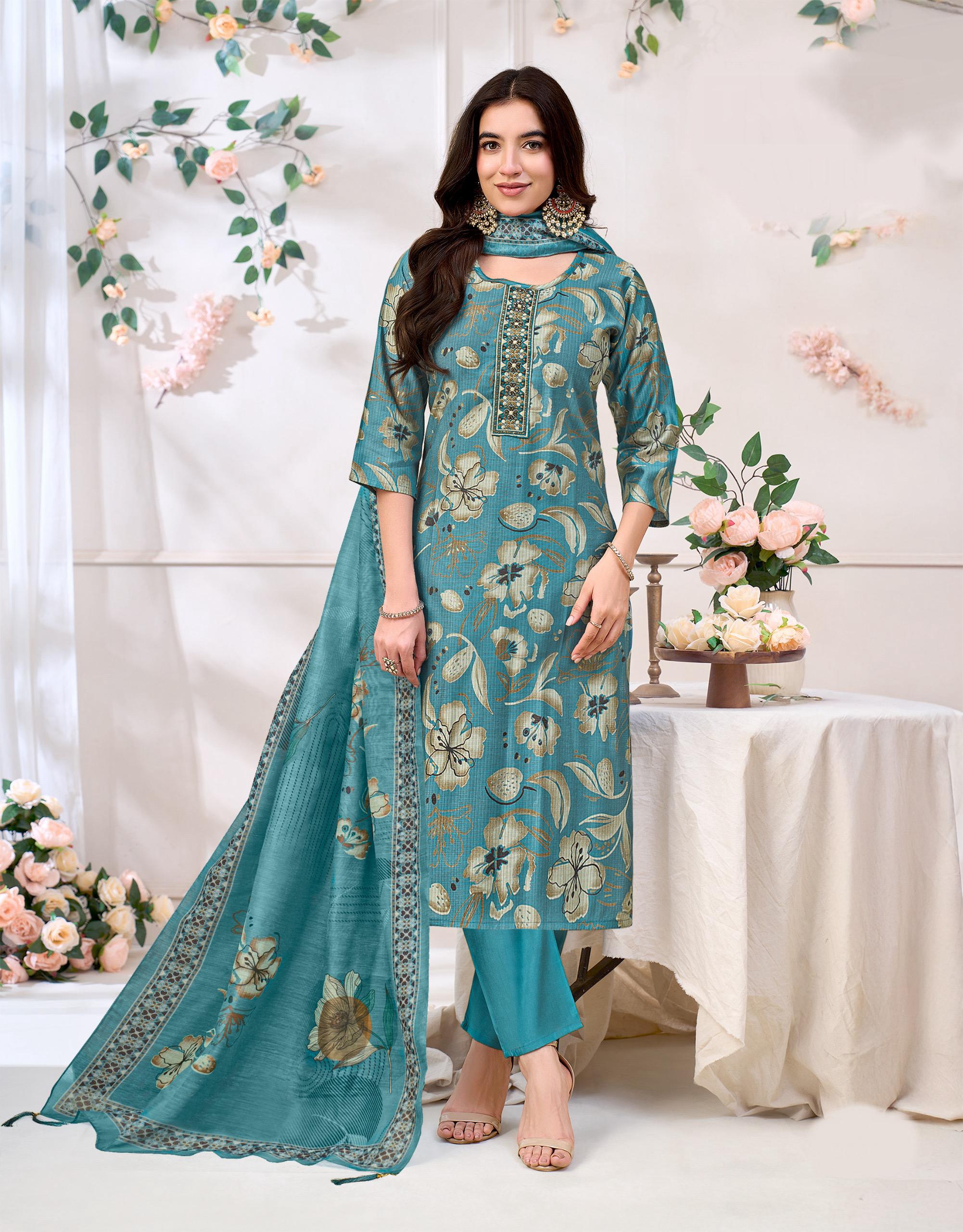 Aradhya 3 pice set - Blue