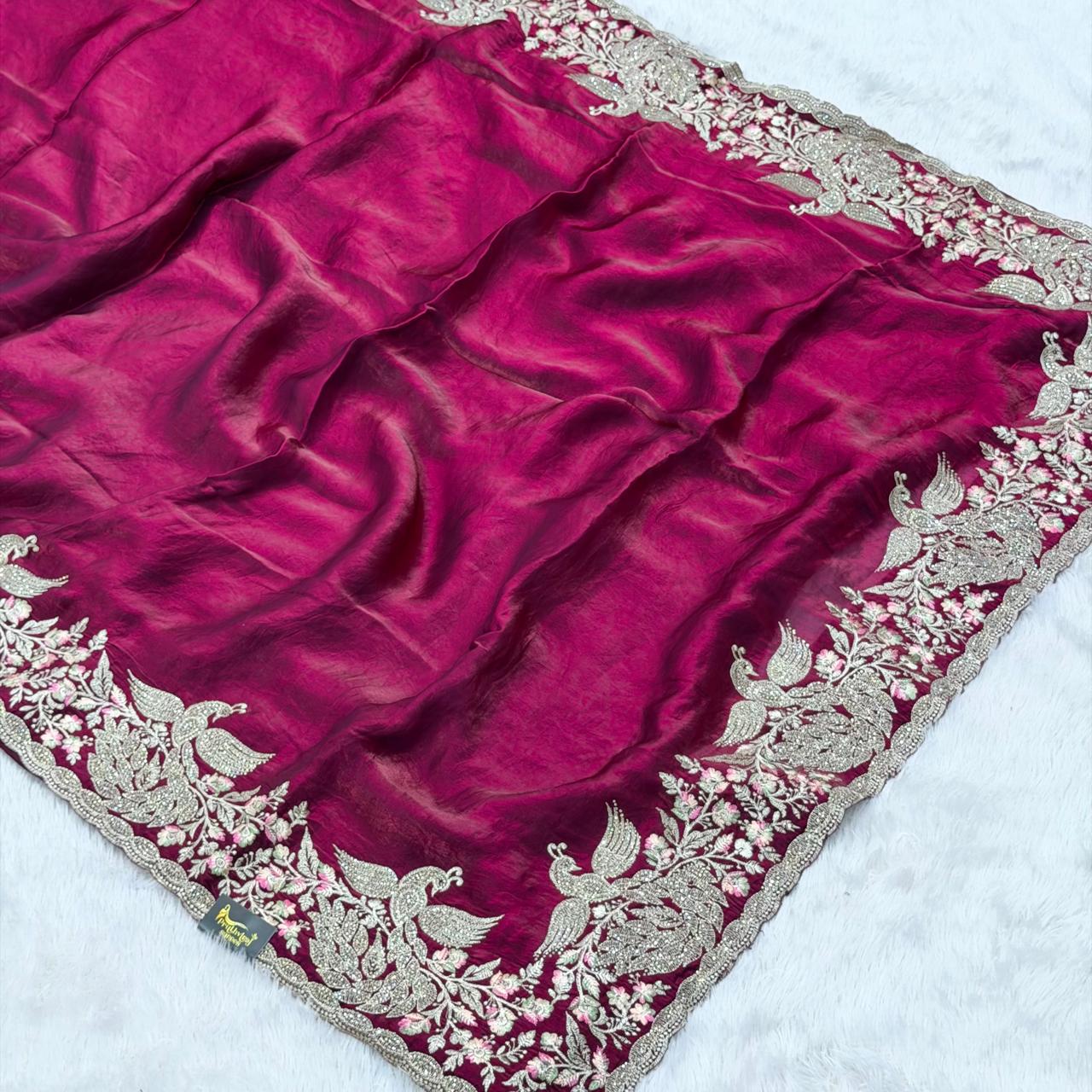 Bharati designer saree - Pink
