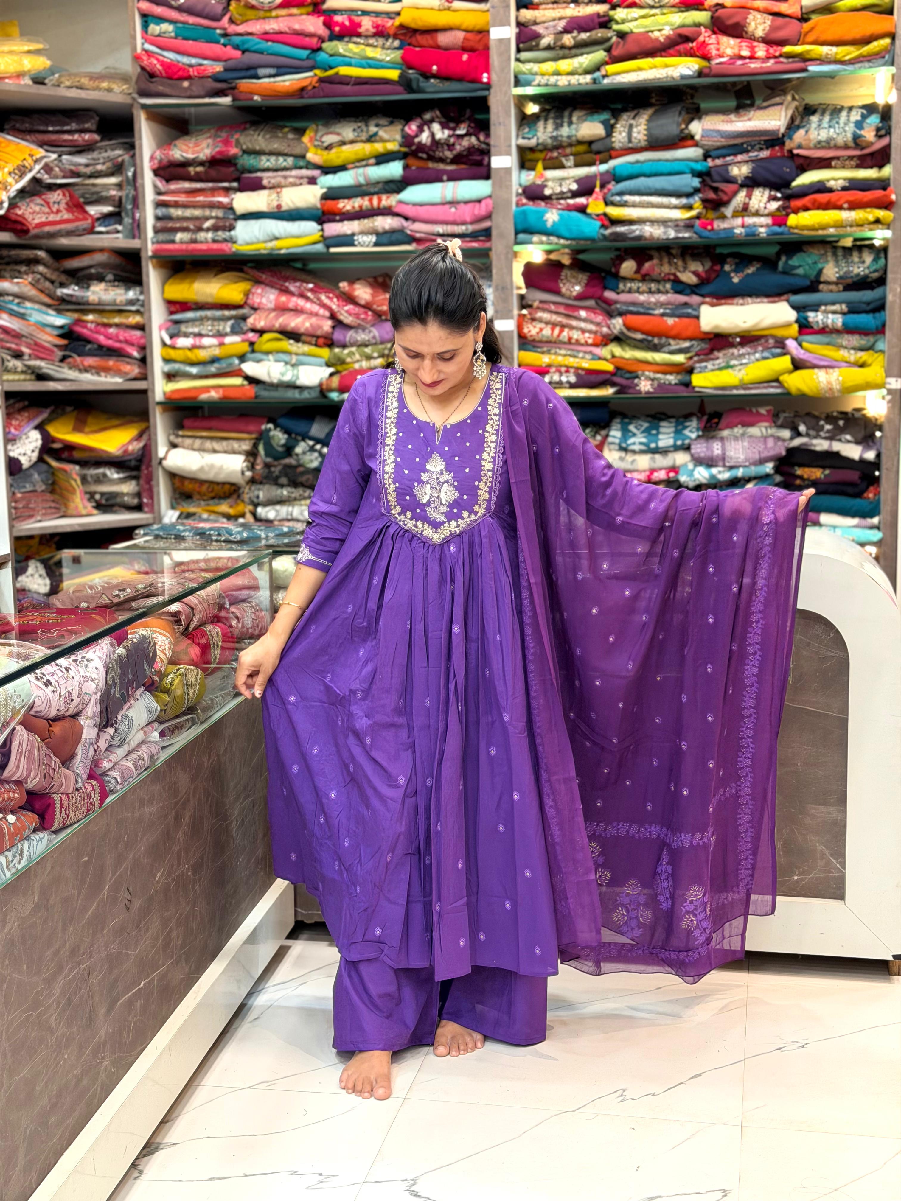 Pragati dress set - Purple