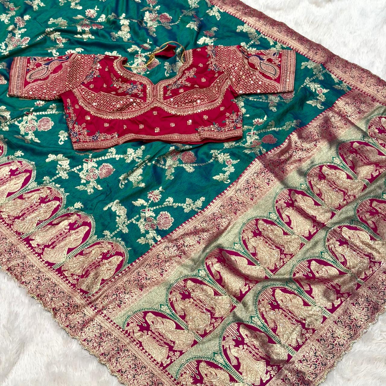 Radha Jal Design saree -  Morpankhi