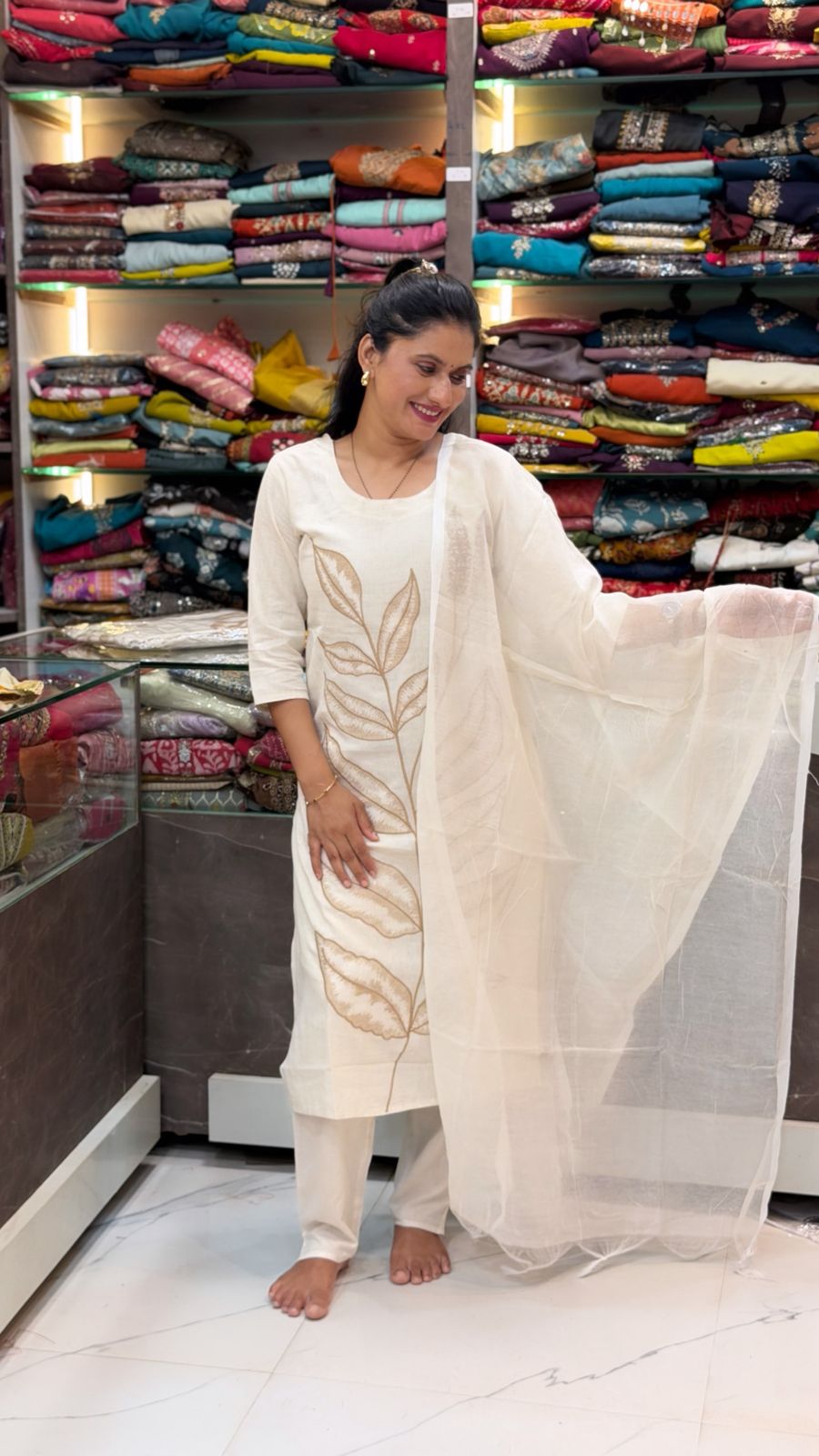 Khadi cotton 3 pice Set
