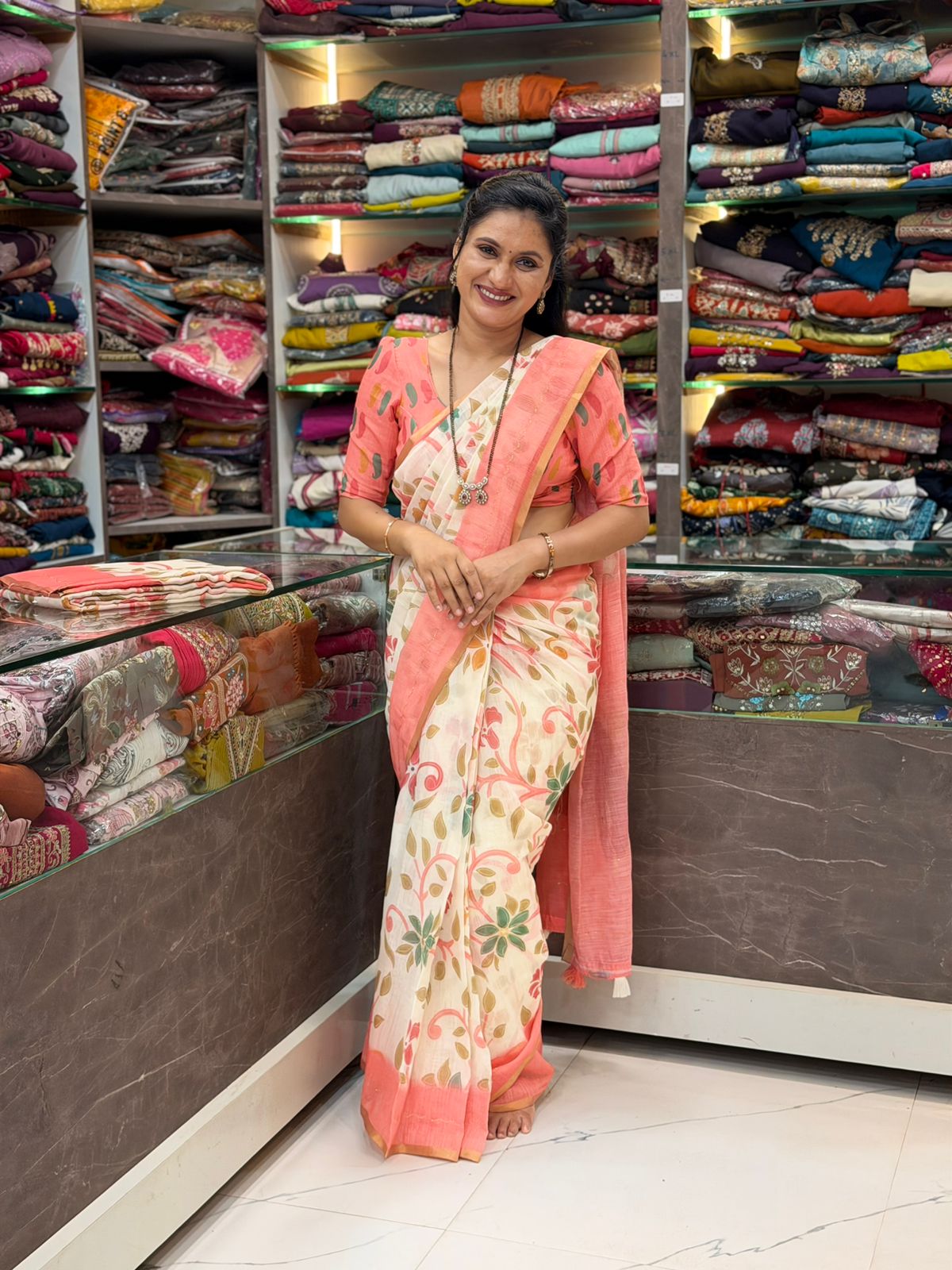 Katwork Finishing Saree