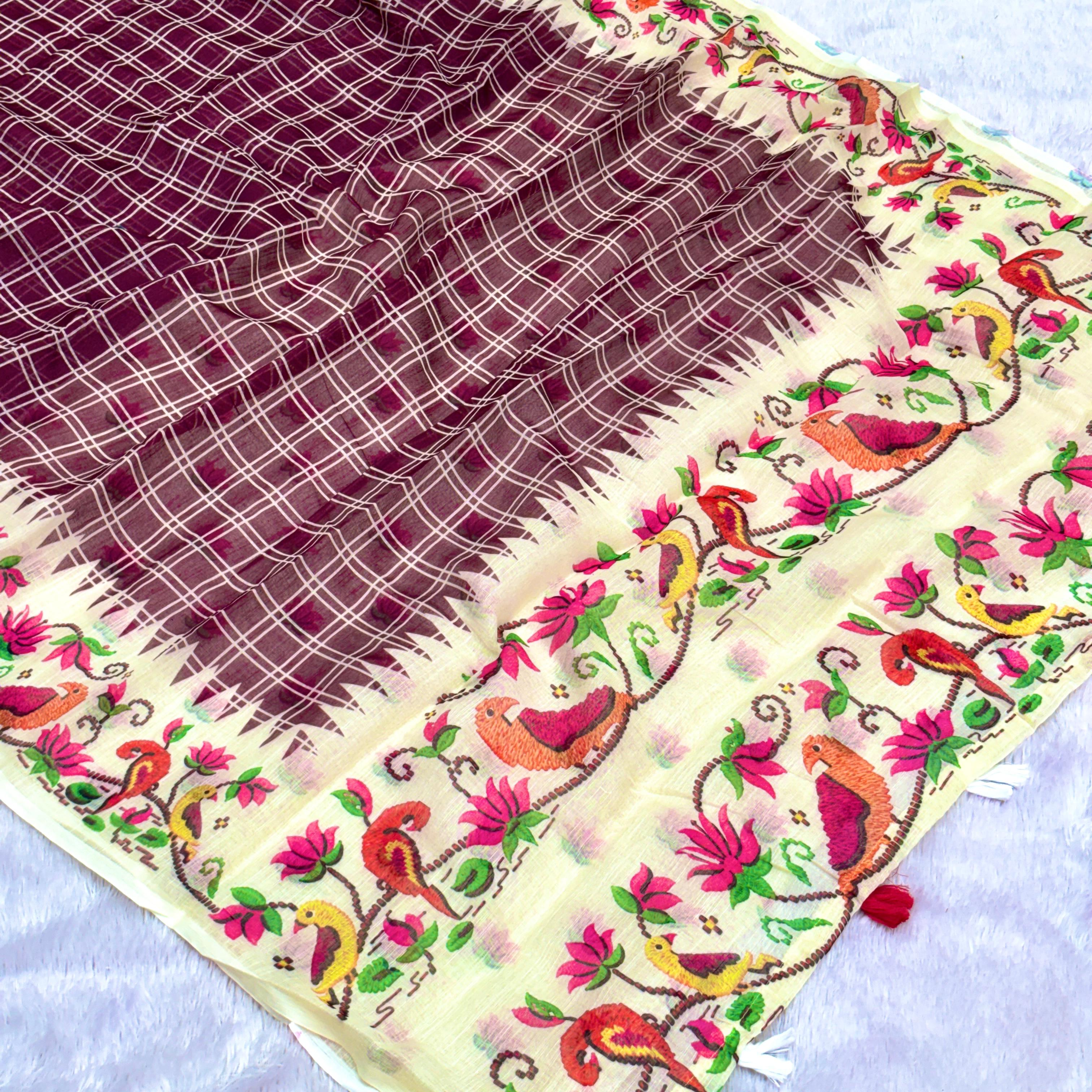 Gouri Cotton Saree - Amsuli