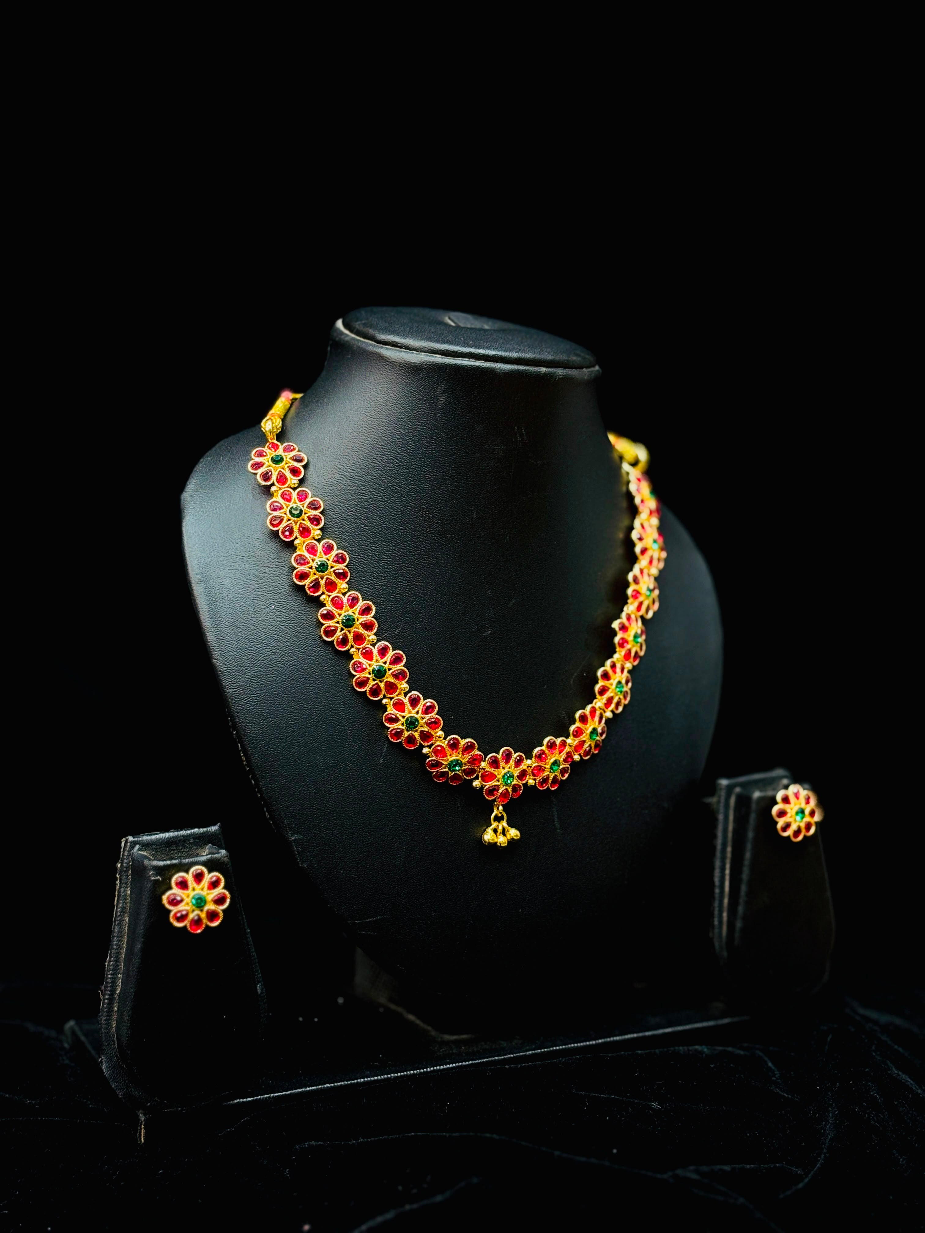 Necklace with earrings