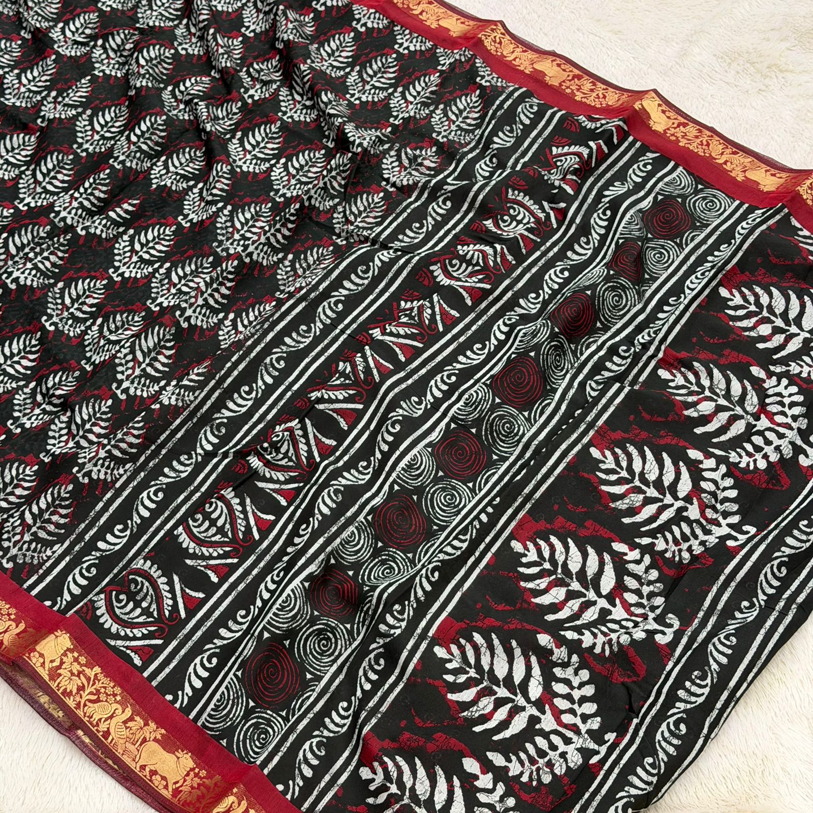 Ajarak Mal Cotton Saree