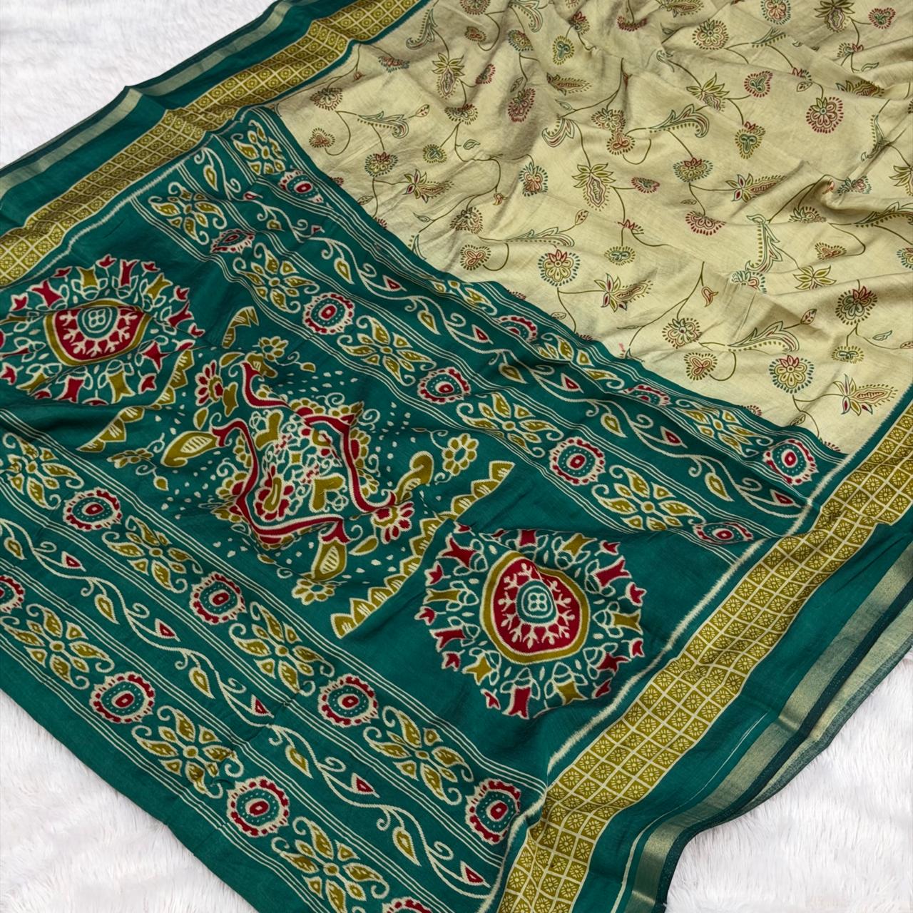 Jal Print Saree - Morpankhi