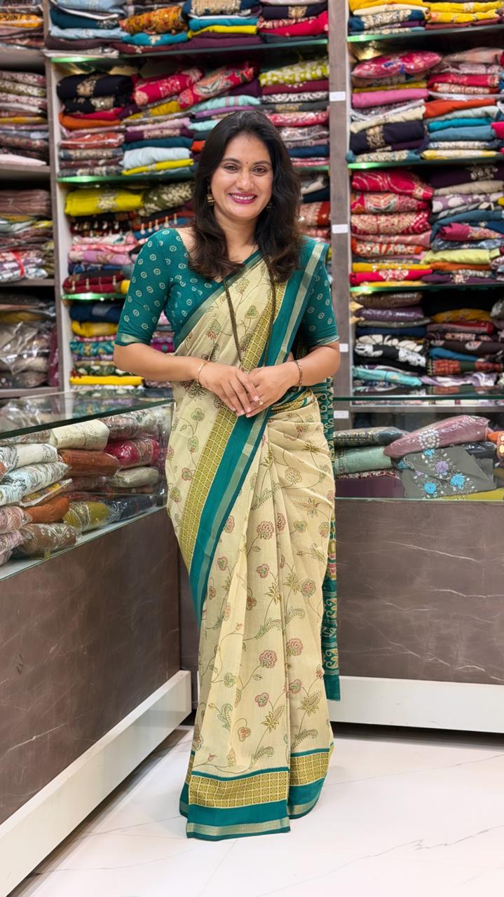 Jal Print Saree - Morpankhi