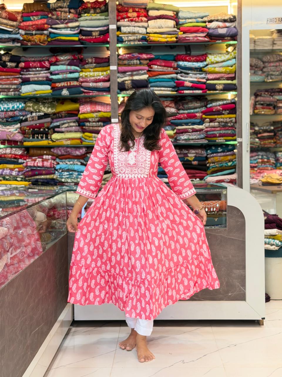 Anamika Umbrella Dress - Pink