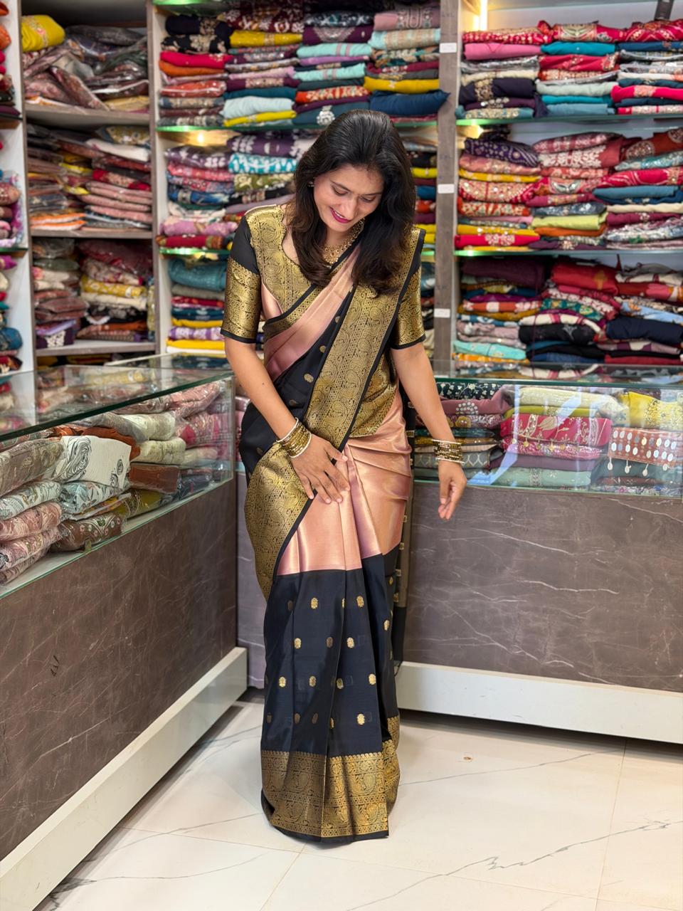 Brocket Kanjivaram Saree