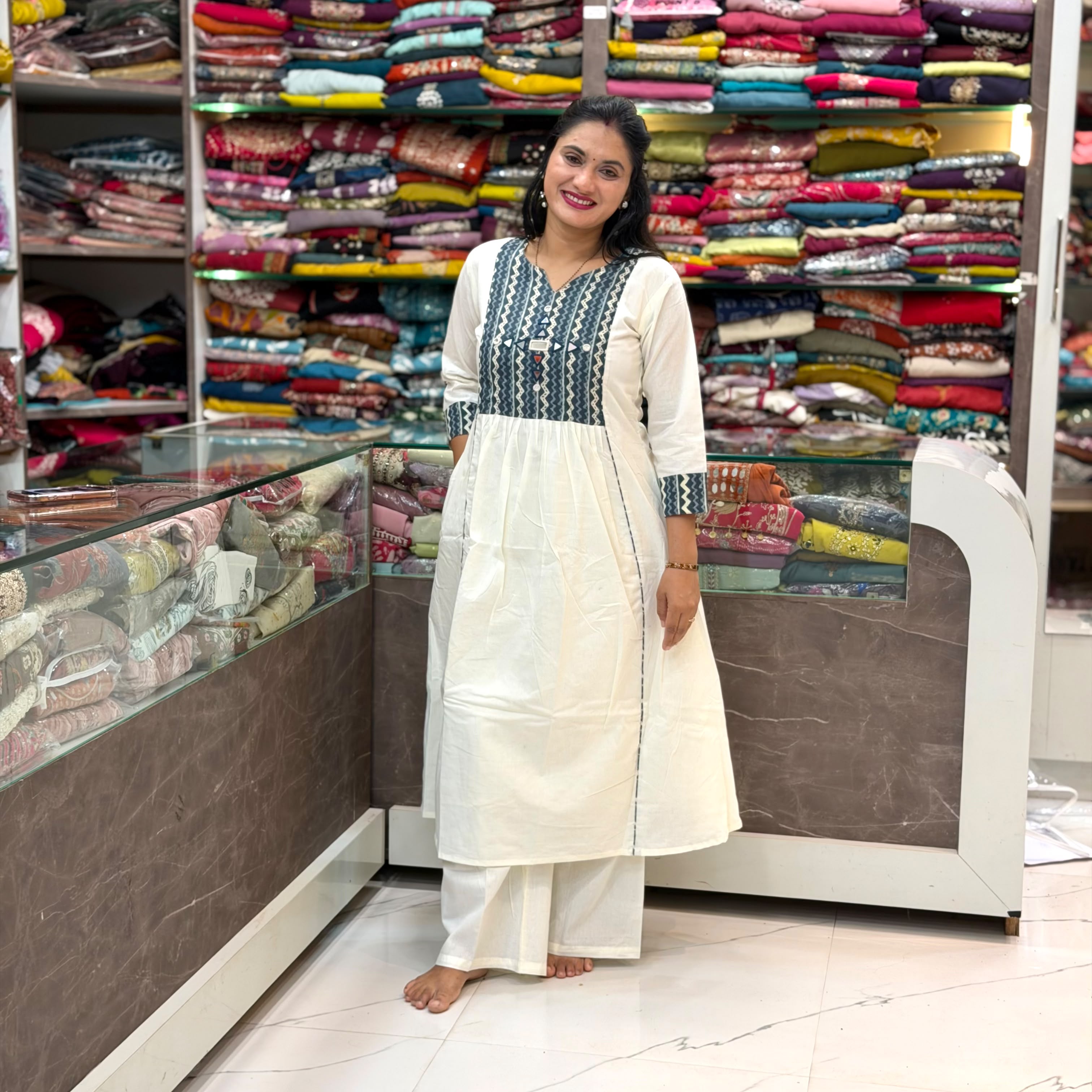 Anupriya A- Line Kurti With Plazoo