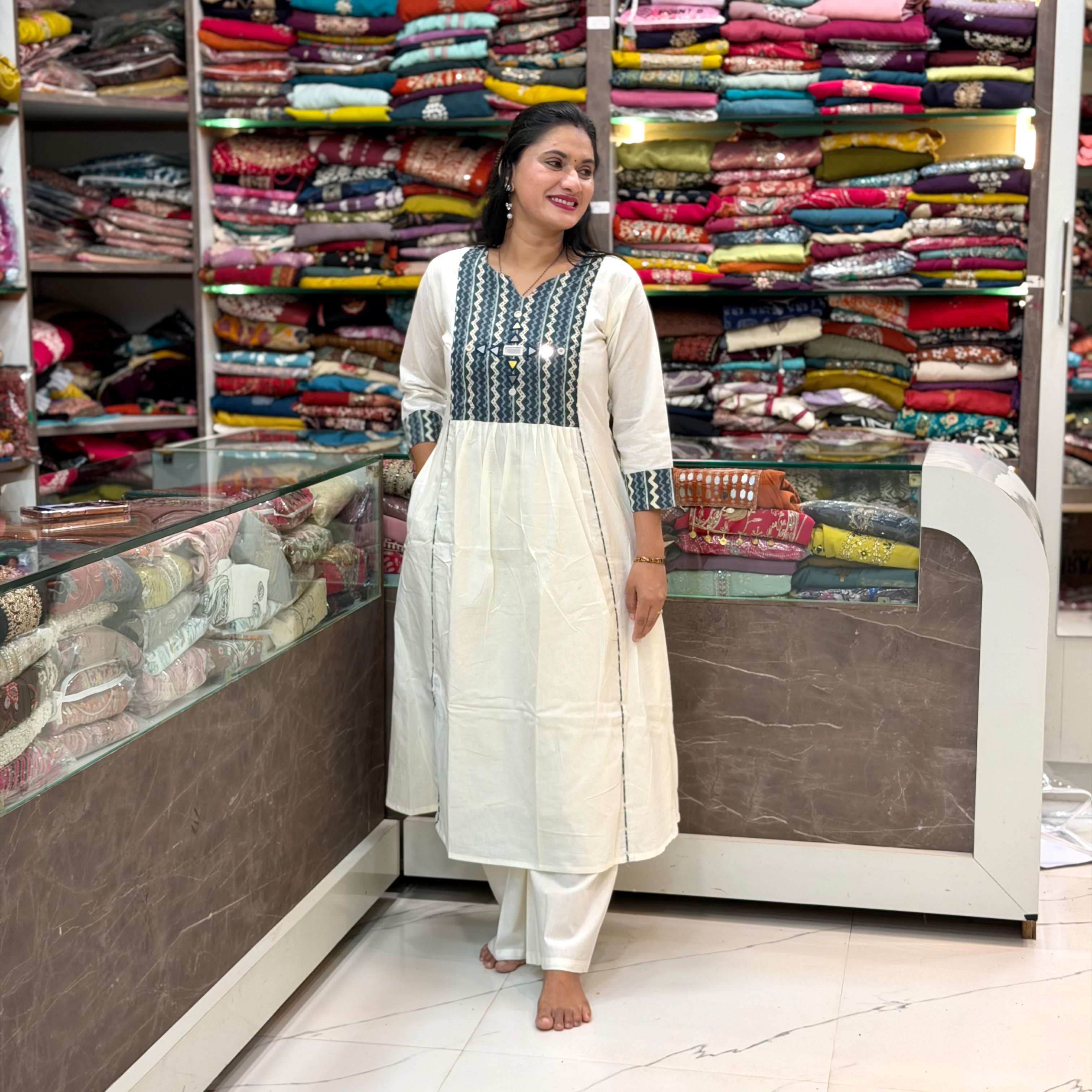 Anupriya A- Line Kurti With Plazoo