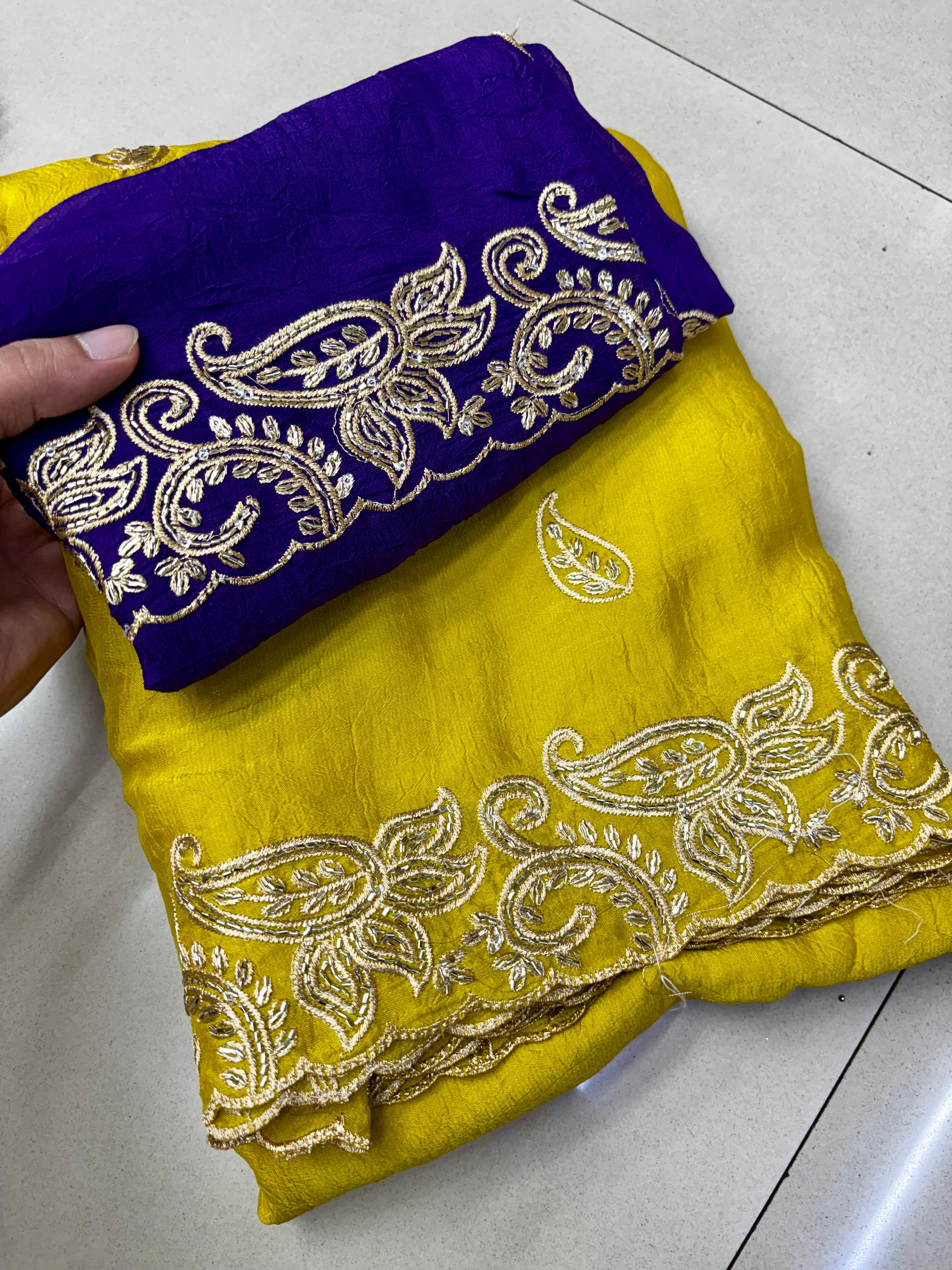 Ambika Designer Saree - Yellow