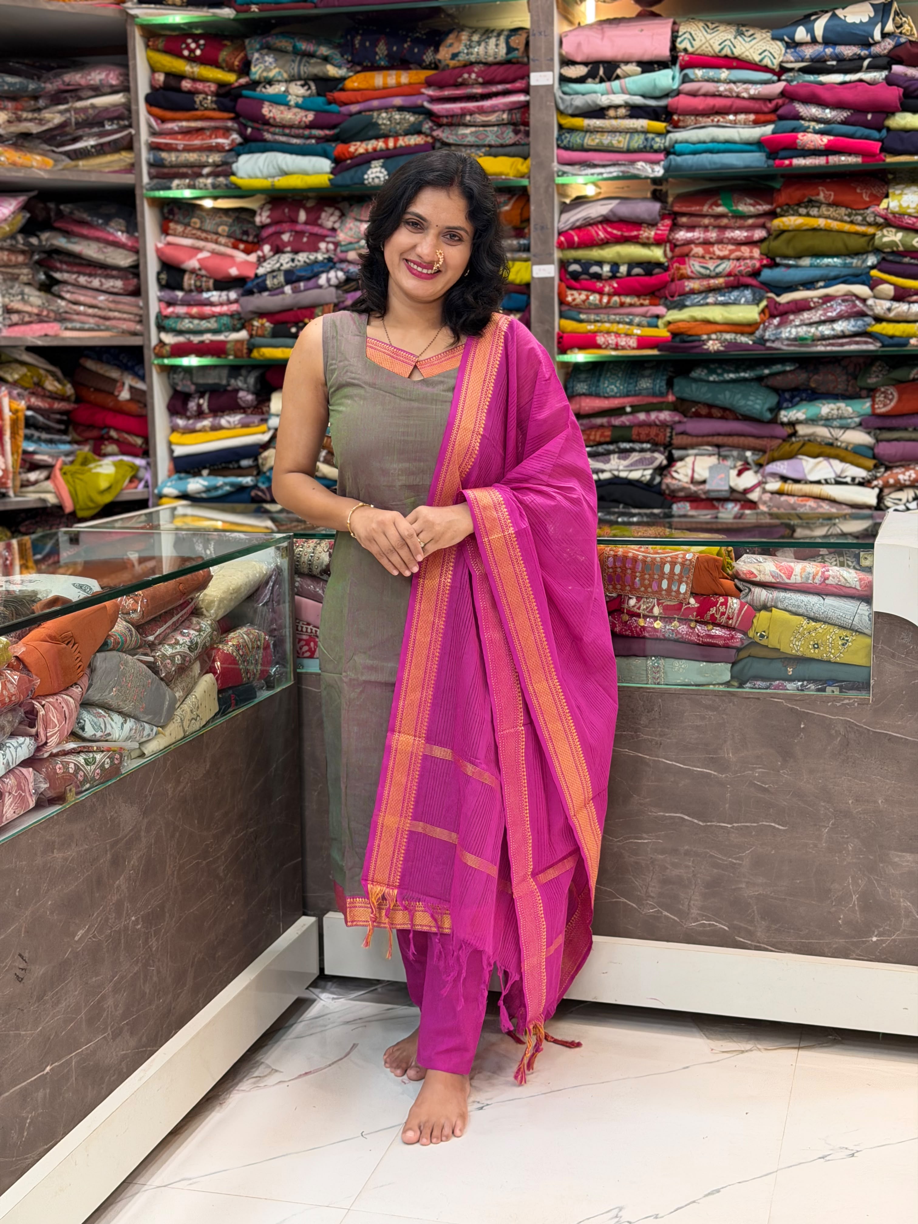 Irakal 3 pice Dress Set -  Grey