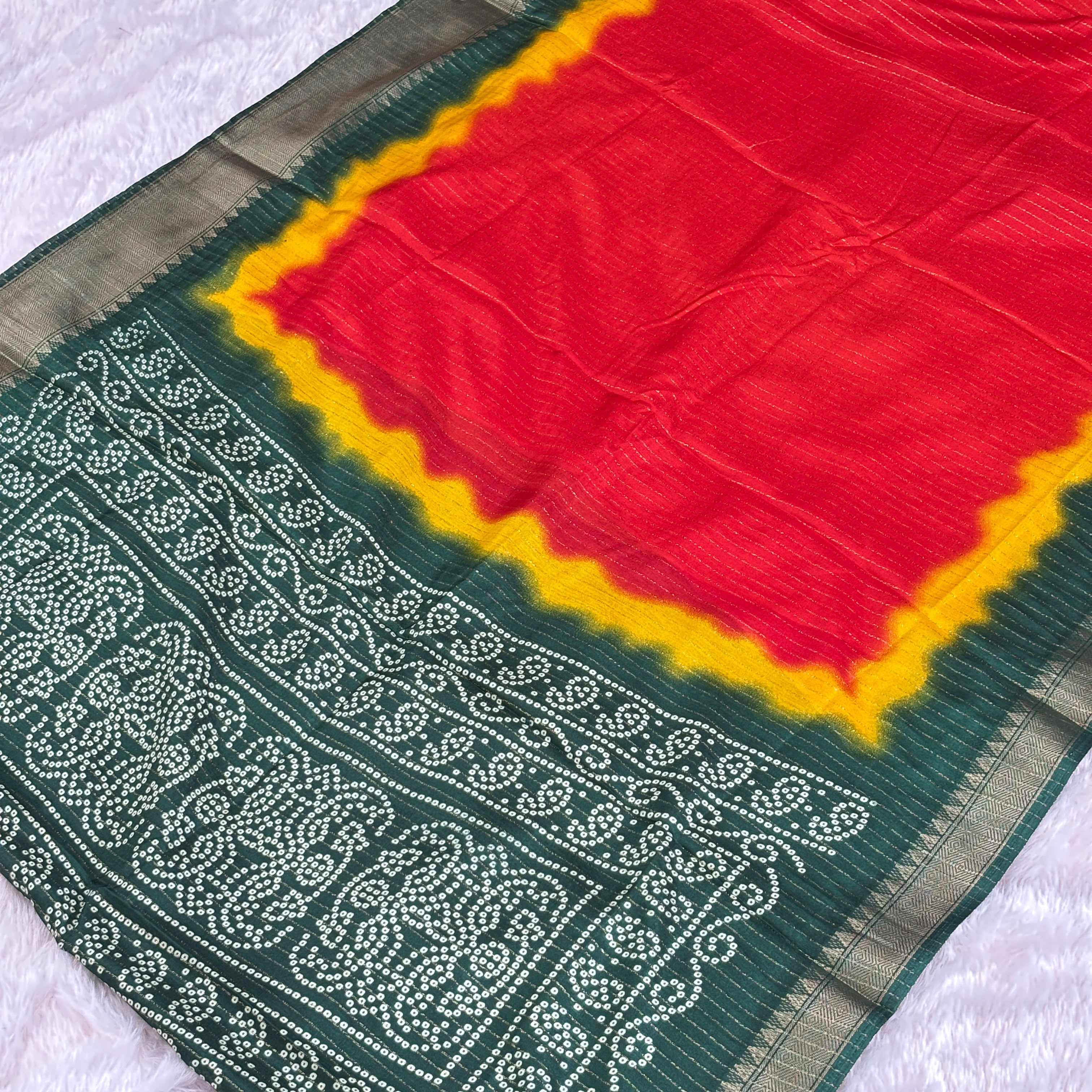 Soft Malai Silk Saree -Red