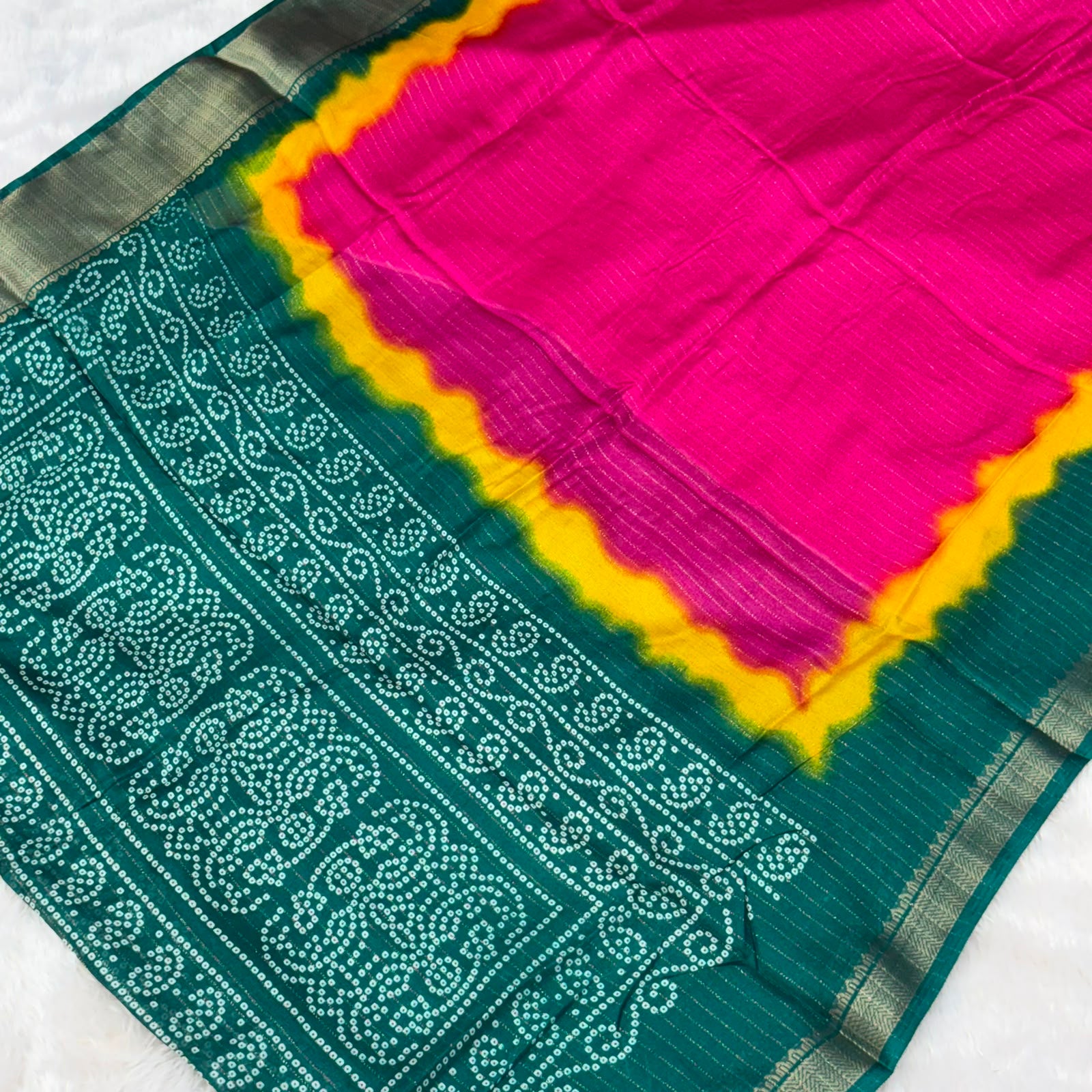 Soft Malai Silk Saree - Pink