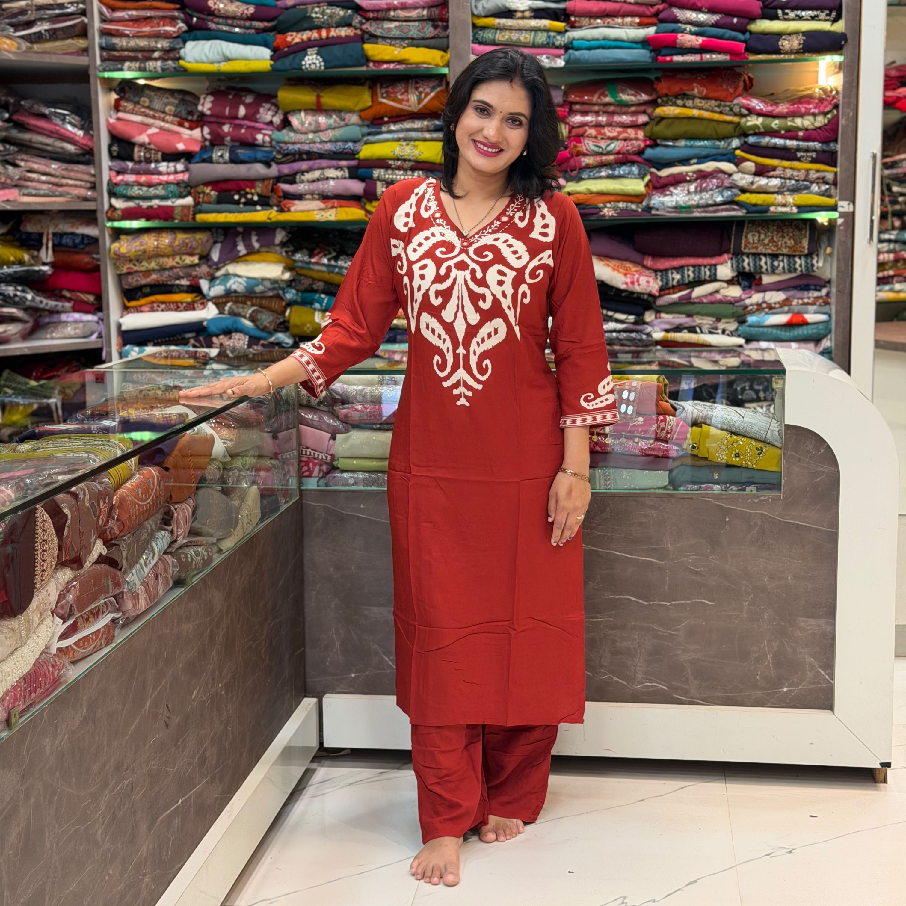 Rayon 3Pice Set - Marron