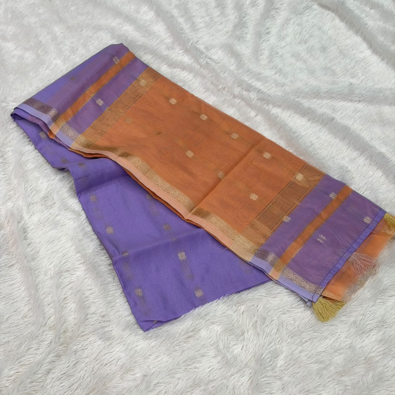 Small Design Maheshwari Saree - levender