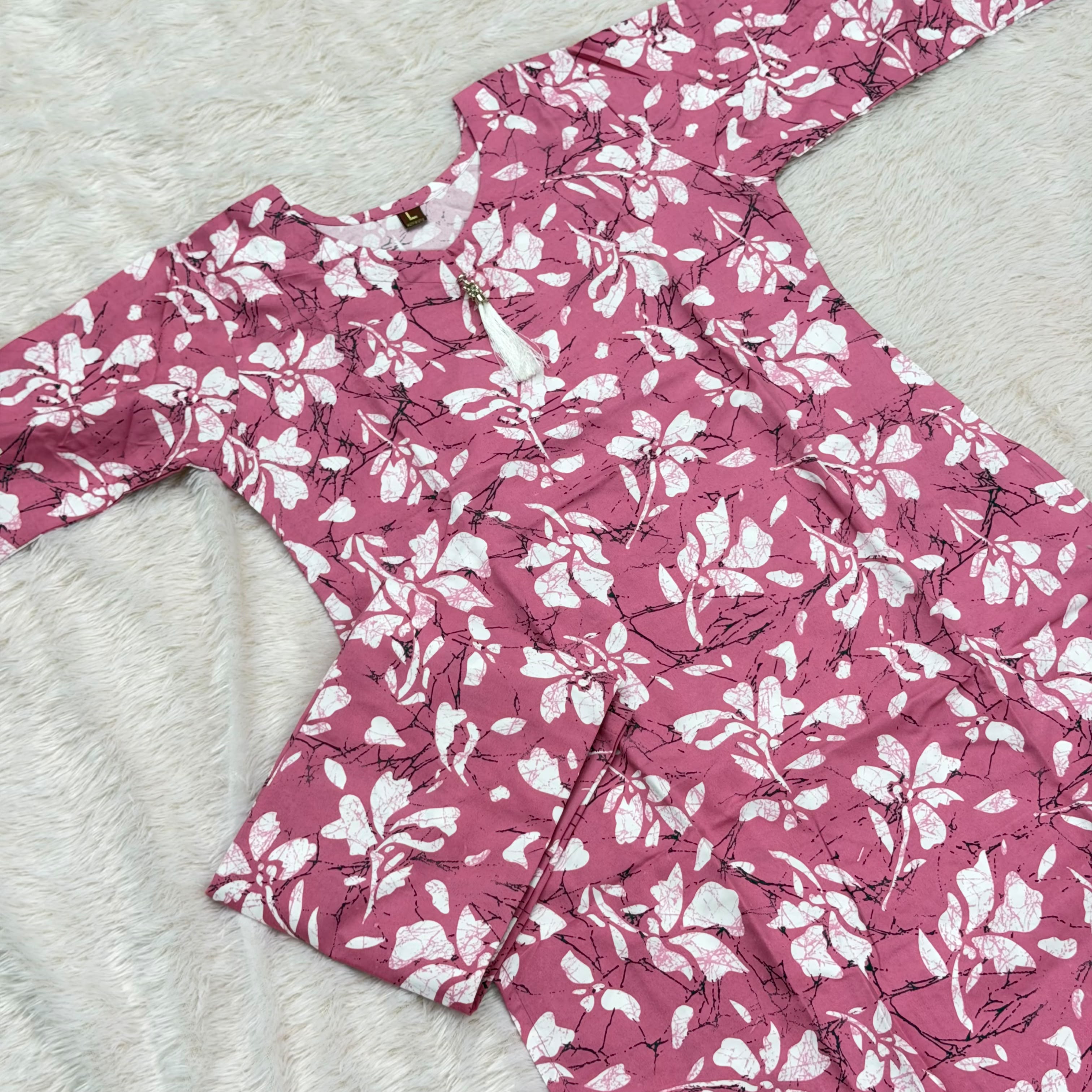 Cotton Co-Ord Set Offer4- Pink