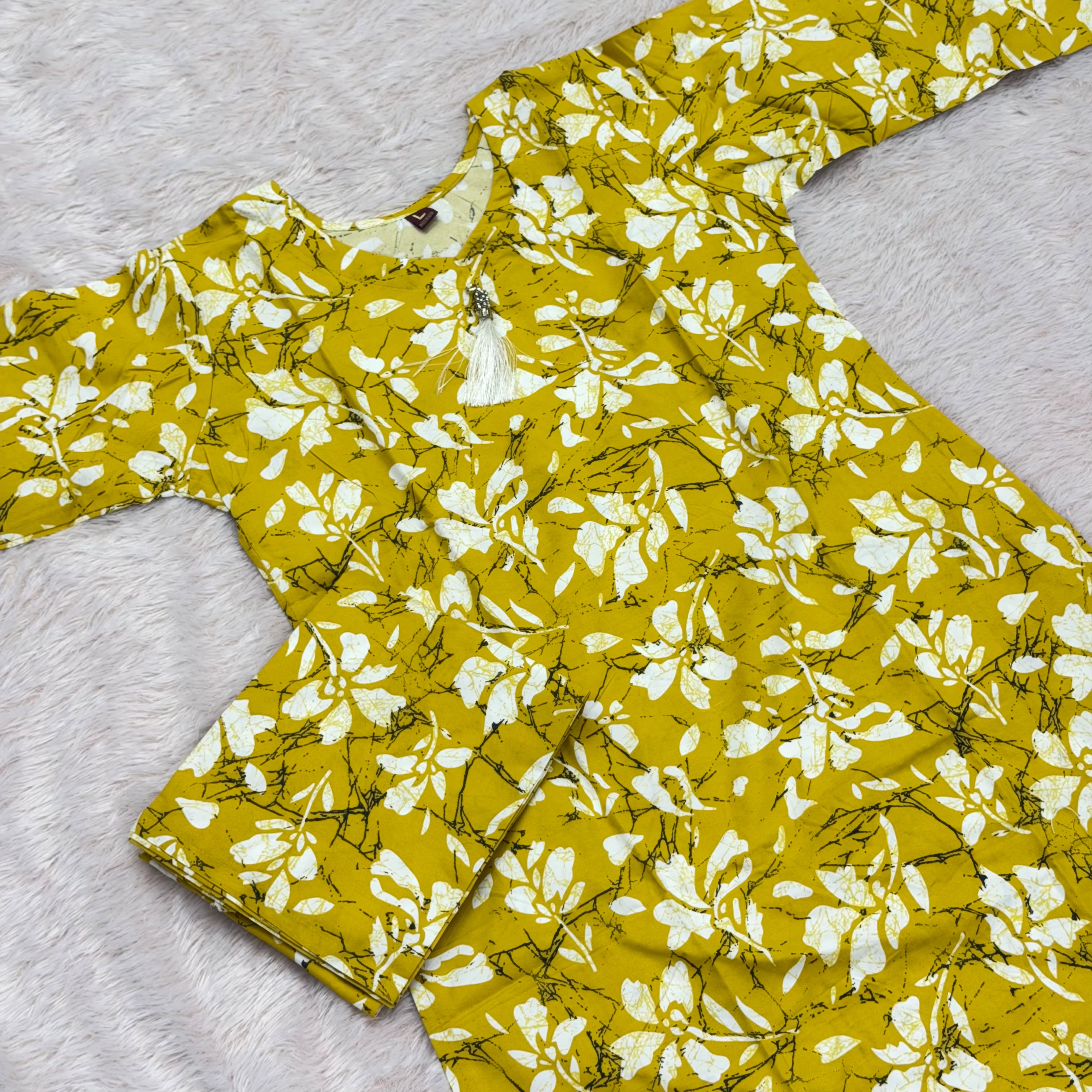 Cotton Co-Ord Set Offer4_Yellow