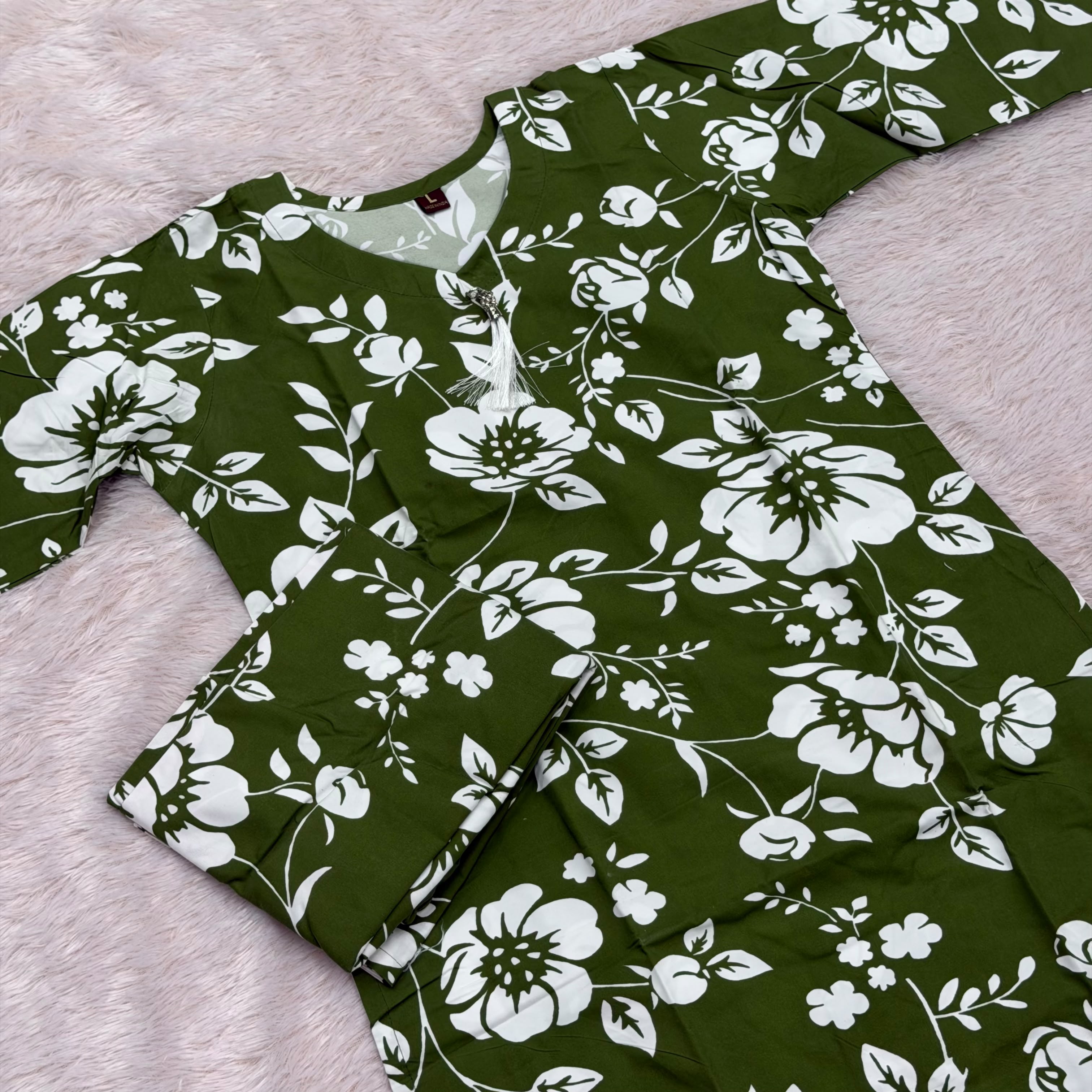 Cotton Co-Ord Set Offer5_Green