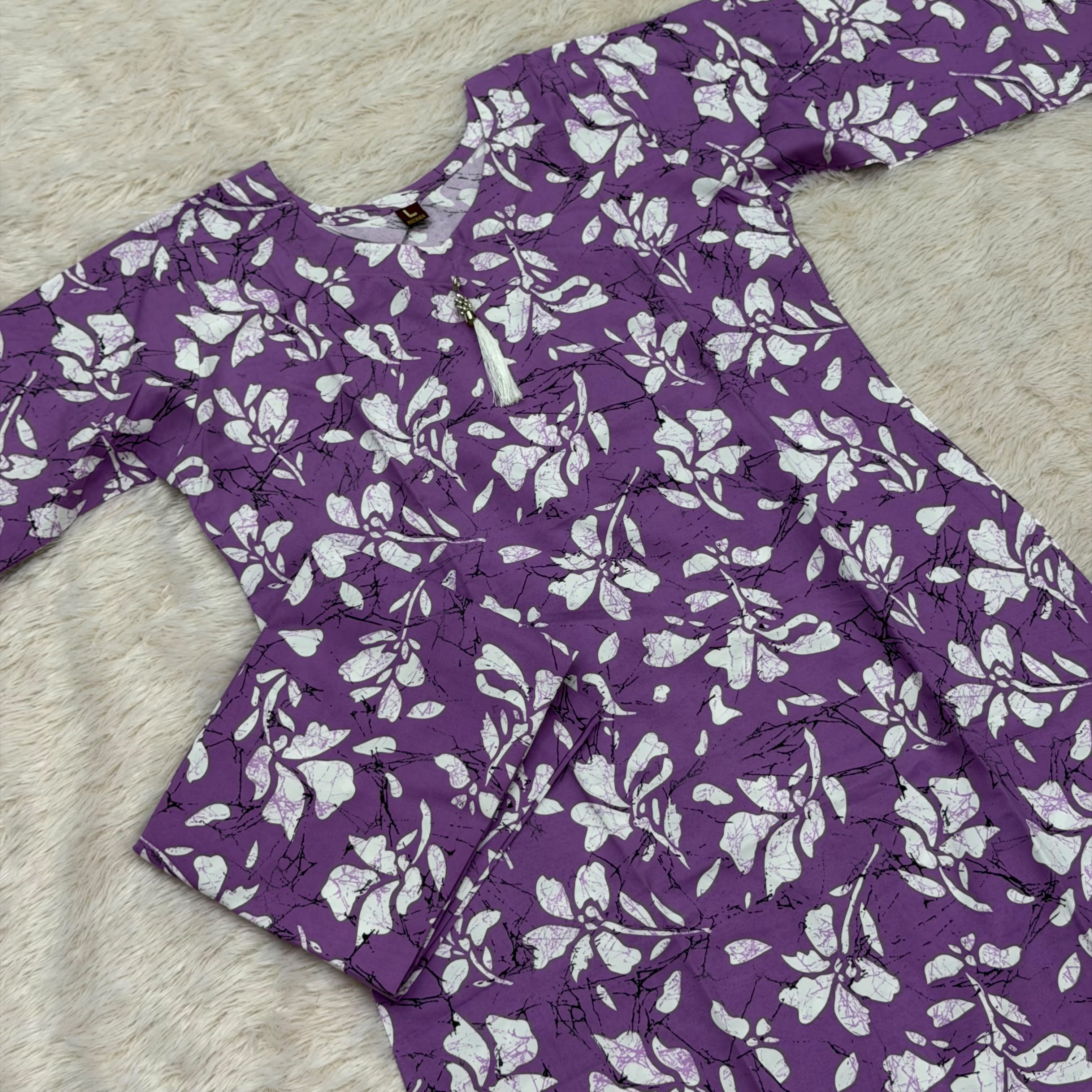 Cotton Co-Ord Set Offer3_Purple