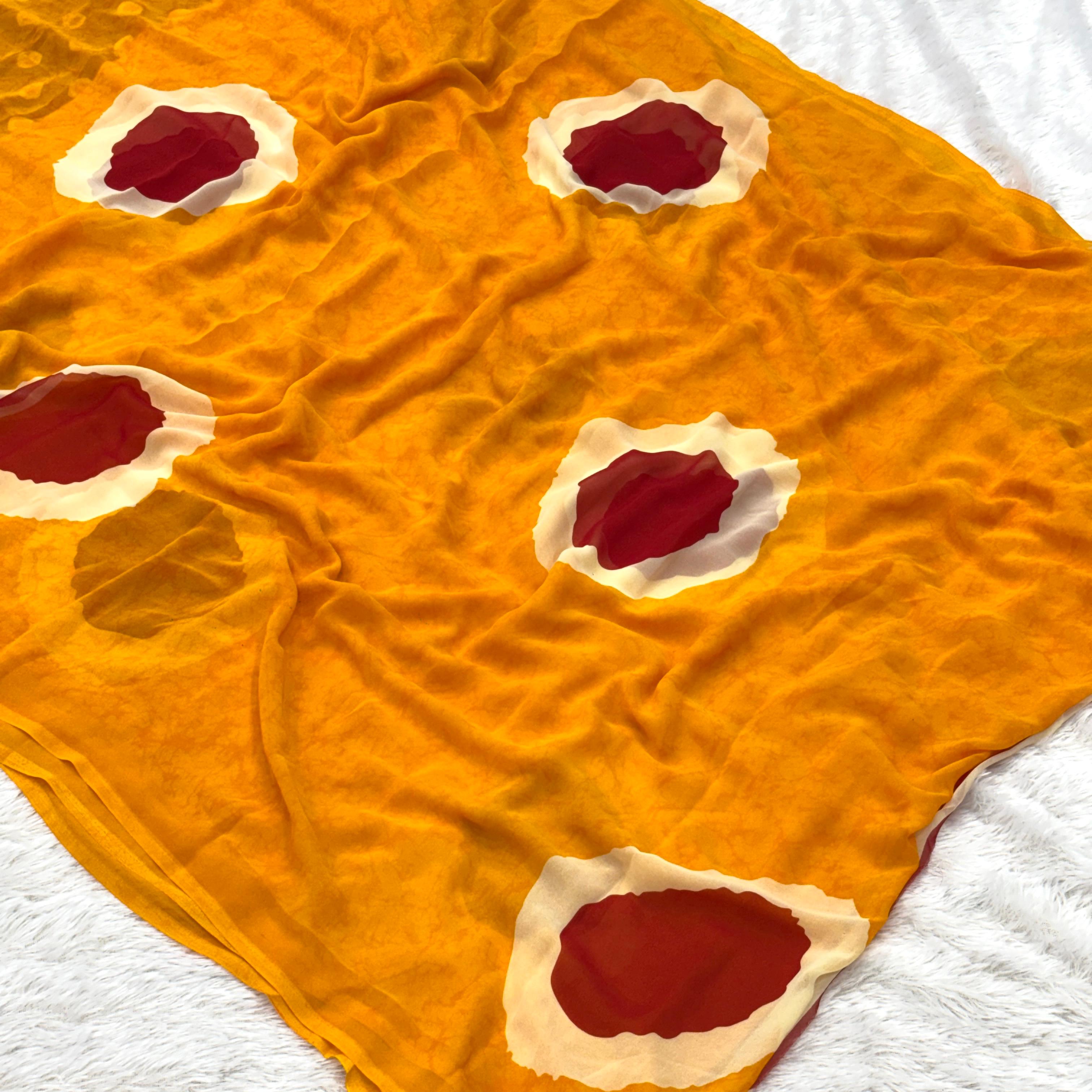 Pure weightless Shibori print Saree - Turmeric Yellow