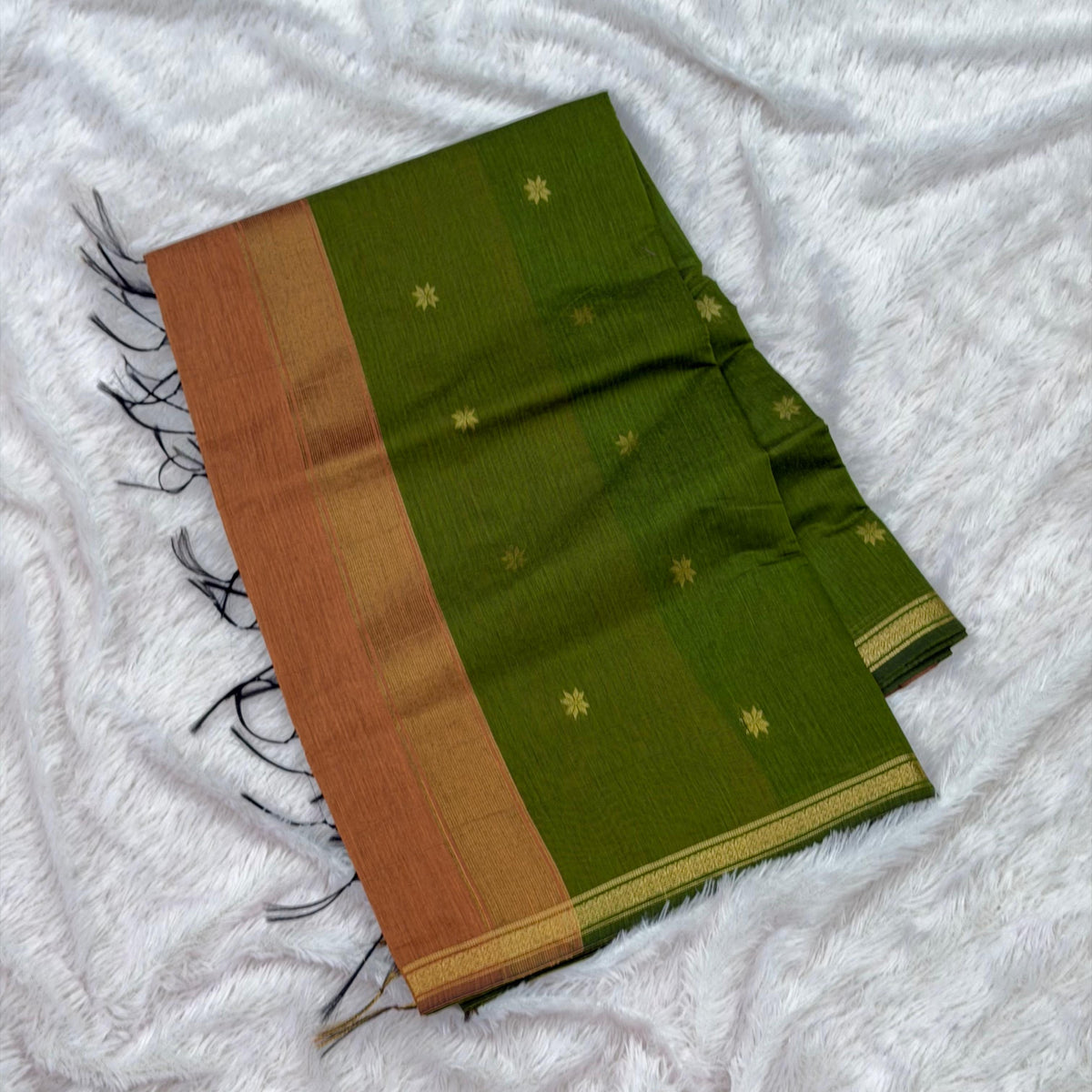 Maha Maheshwari Saree - Mehandi