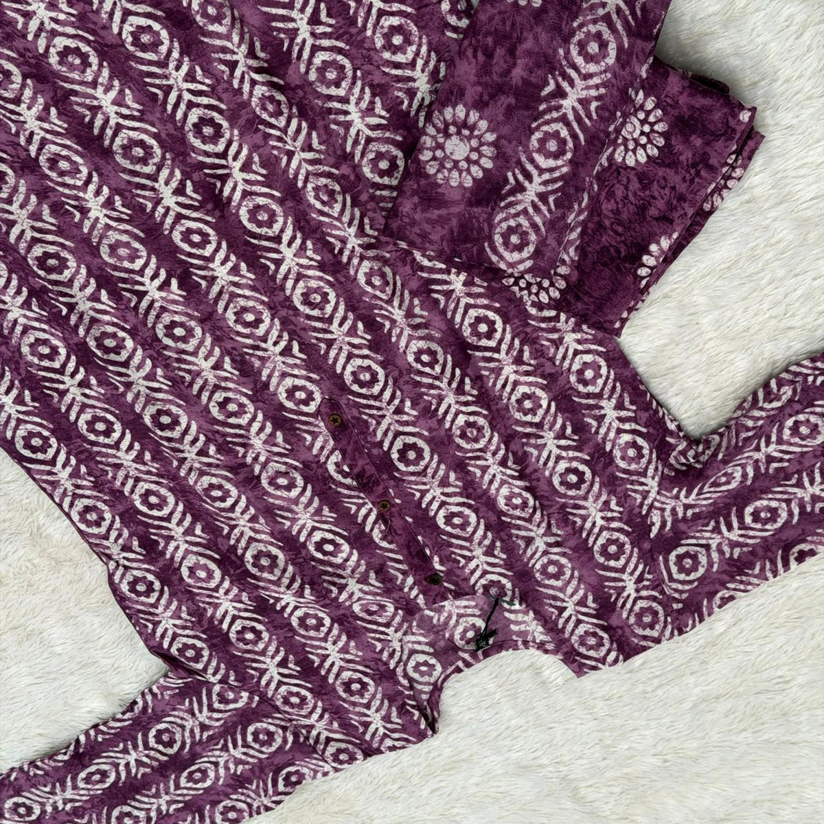 Rasika Dress Set - Wine
