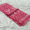 Cotton Handloom sarees - pitch Pink
