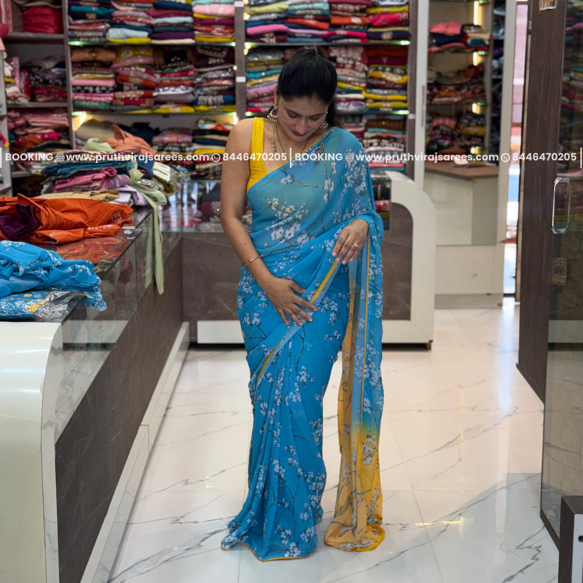 Lightweight Design Floral Saree