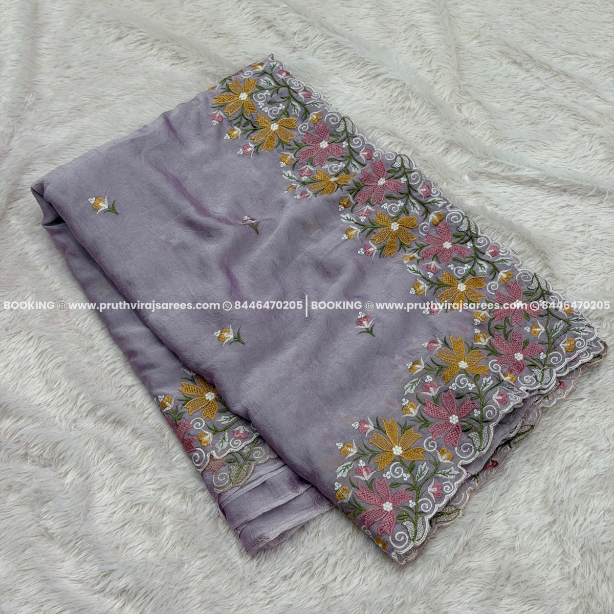 Nilima designer Saree - Levender Grey