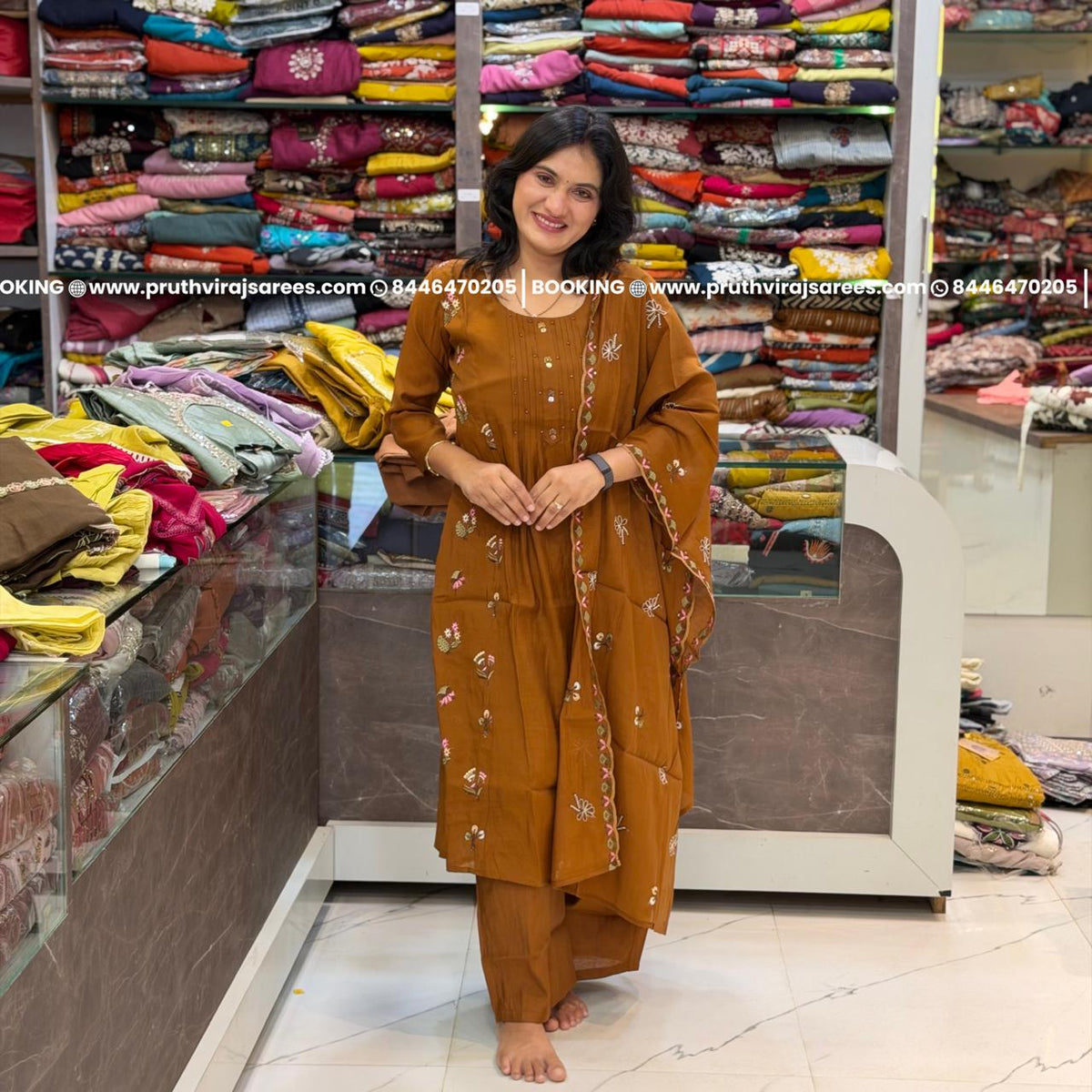 Mustered Brown Dress Set