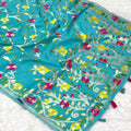 Tussar Cotton Saree - Blue