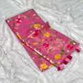 Tussar Cotton Saree - Pink