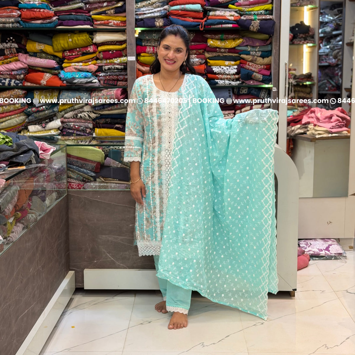 Lucknawi Dress Set - Blue