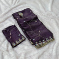 Aliya Designer Saree - Purple