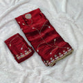 Aliya Designer Saree - Red