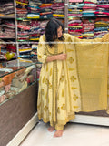 Anvita Dress Set - Mustered Yellow