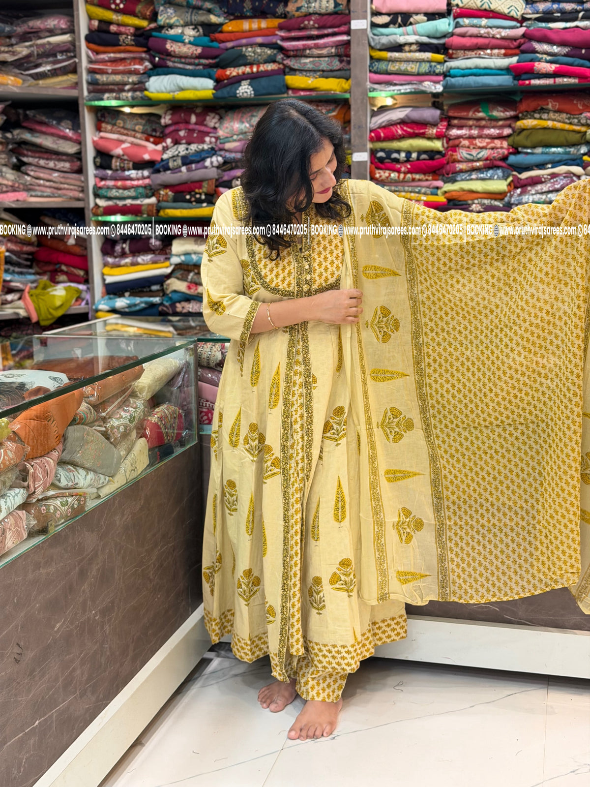 Anvita Dress Set - Mustered Yellow